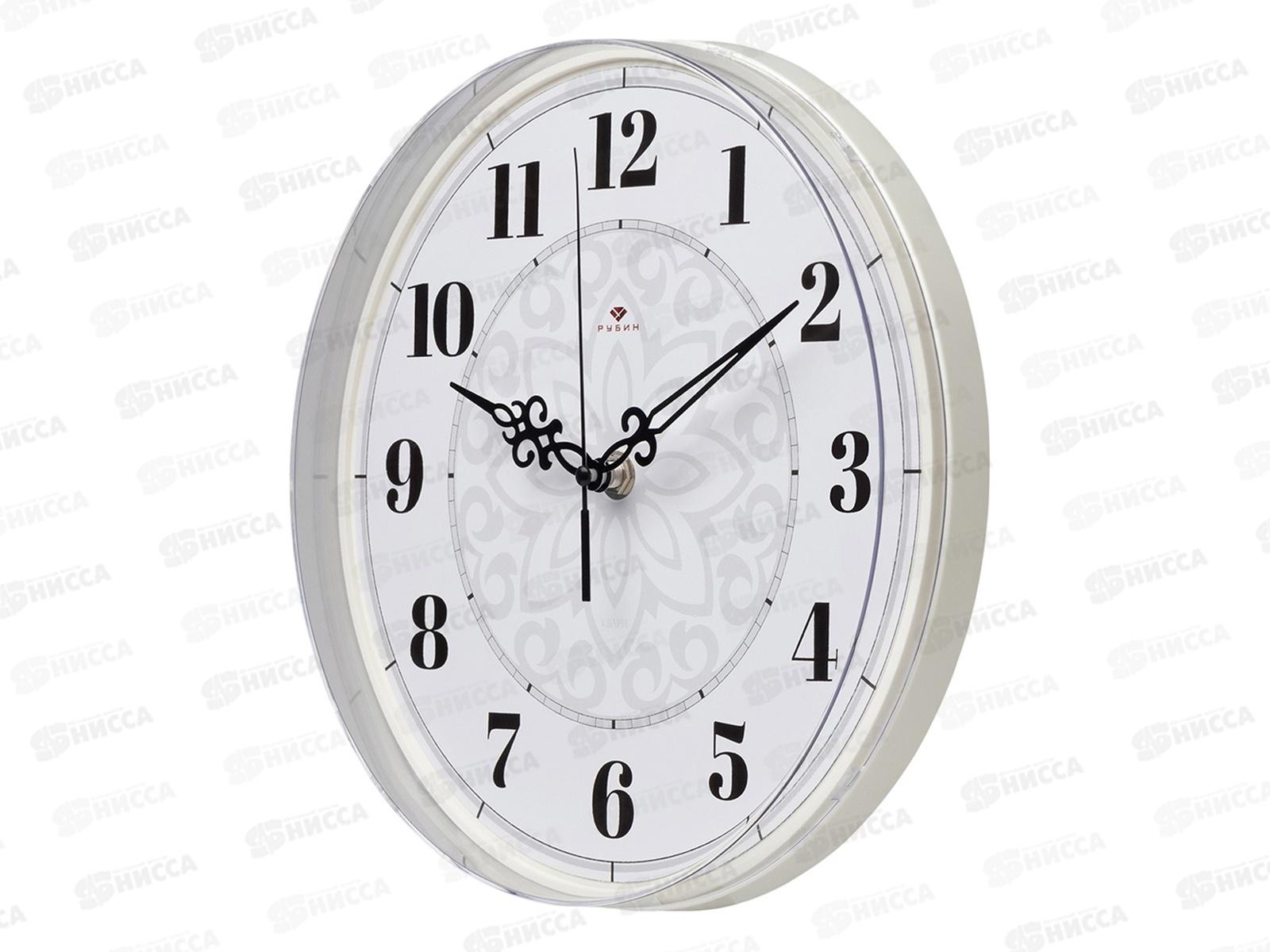 Часы &quot21 Век&quot 2524-124 Узор D-25см, Рубин