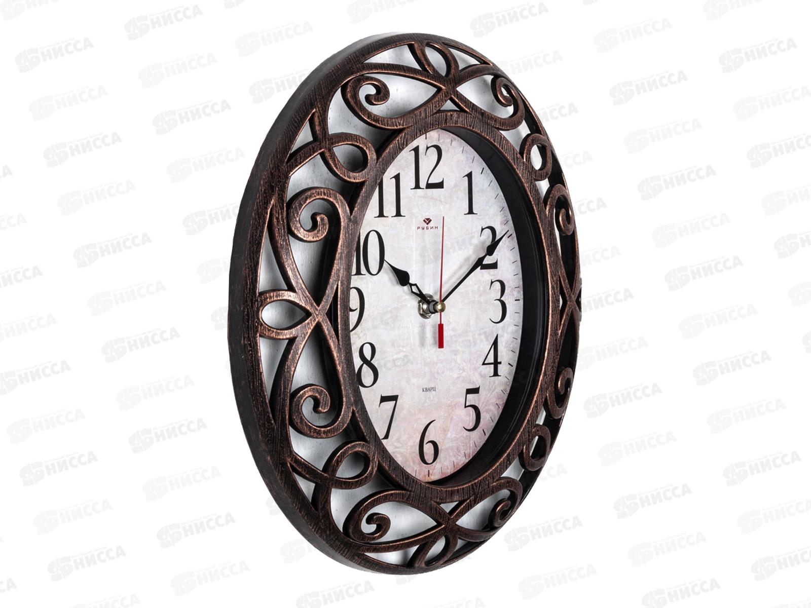 Часы &quot21 Век&quot 3126-004 Классика, черный с бронзой, овал Рубин