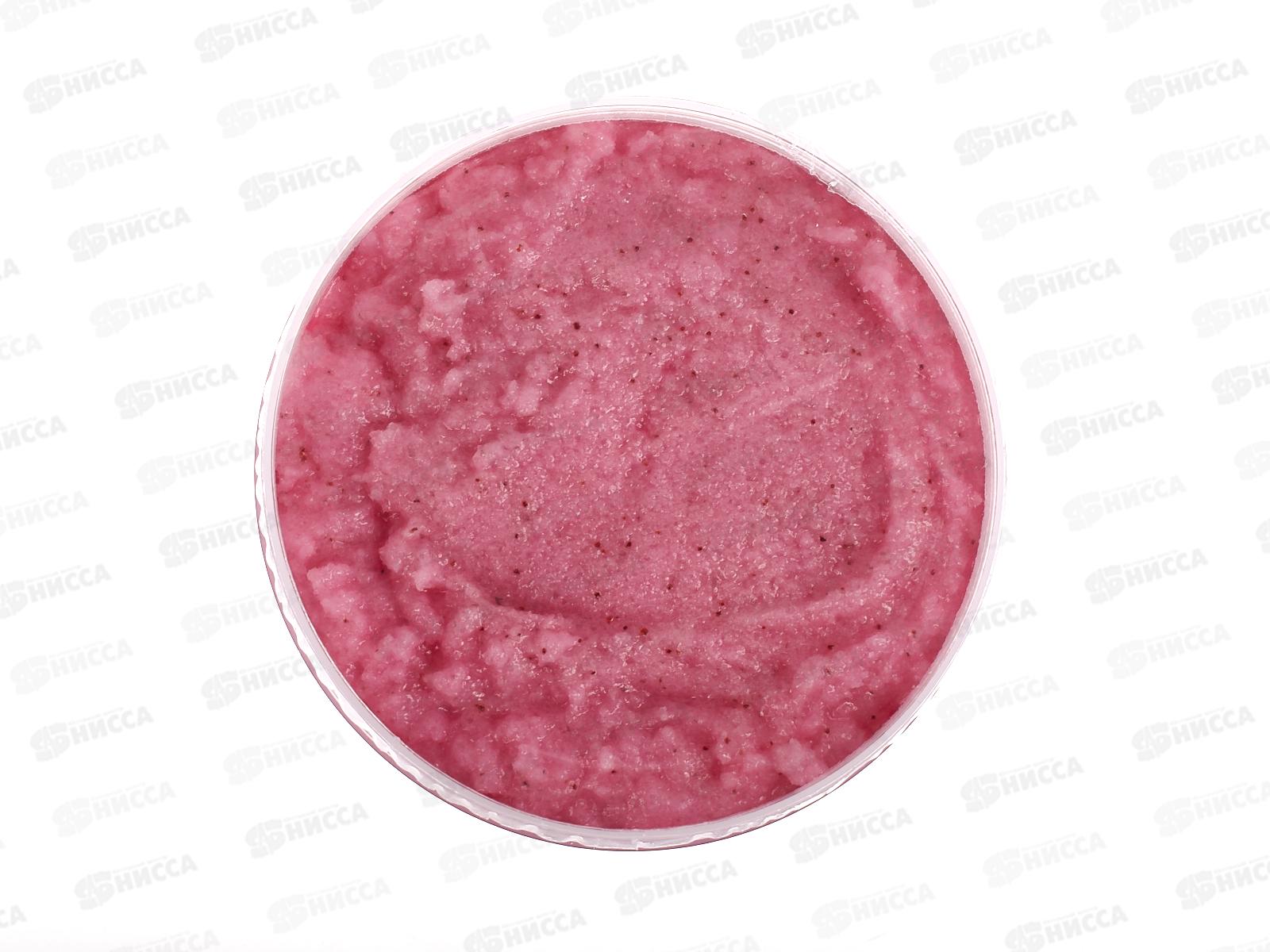 Скраб  для тела соль+сахар с маслами 350г Малина в шоколаде *12