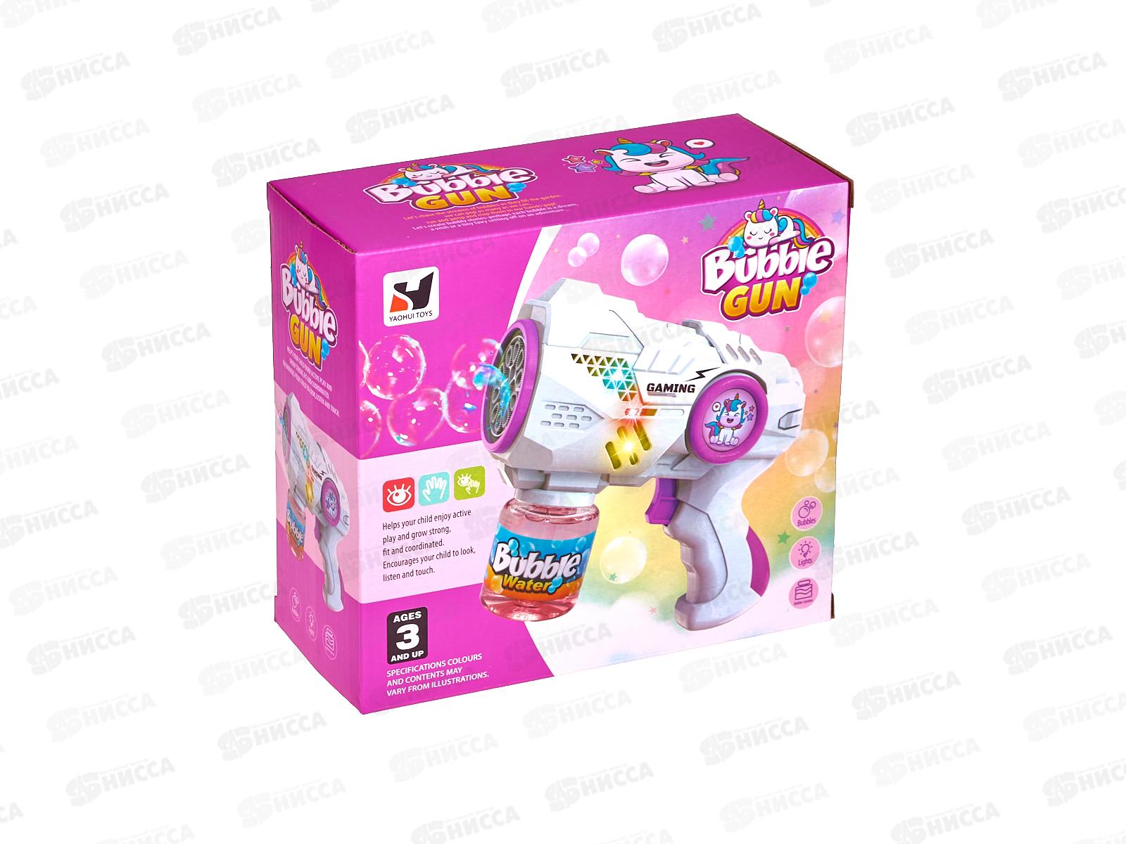 Пистолет для пускания мыльных пузырей на бат. 2806948 в коробке