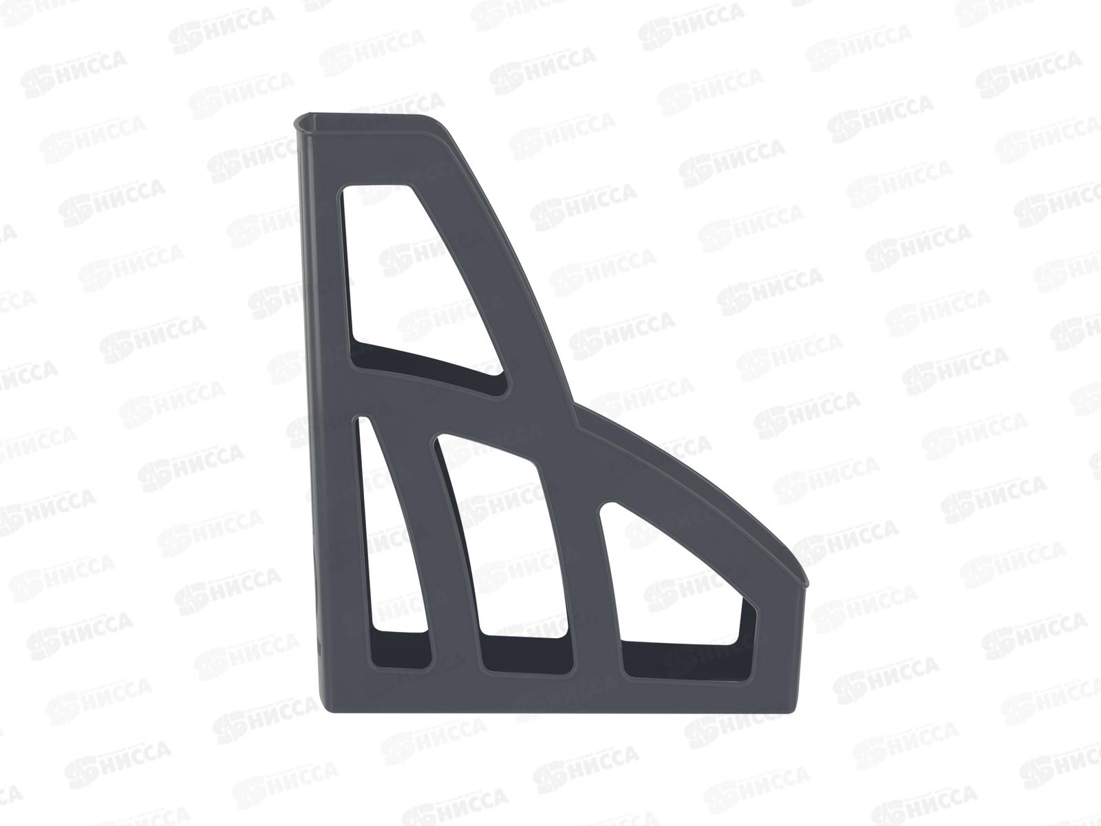 Лоток вертик. 1секц. СТАММ  Лидер серый, ЛТ31797*12