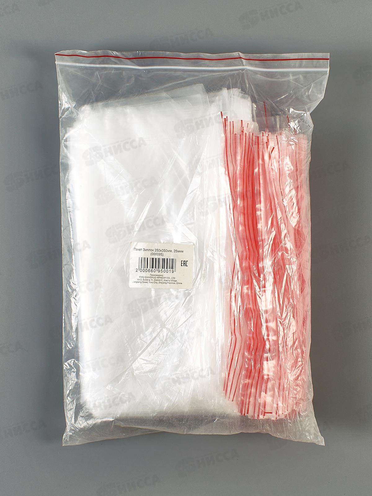 Пакет зип-лок 25*35см 25мкр (уп/100шт) (066095)  Ж