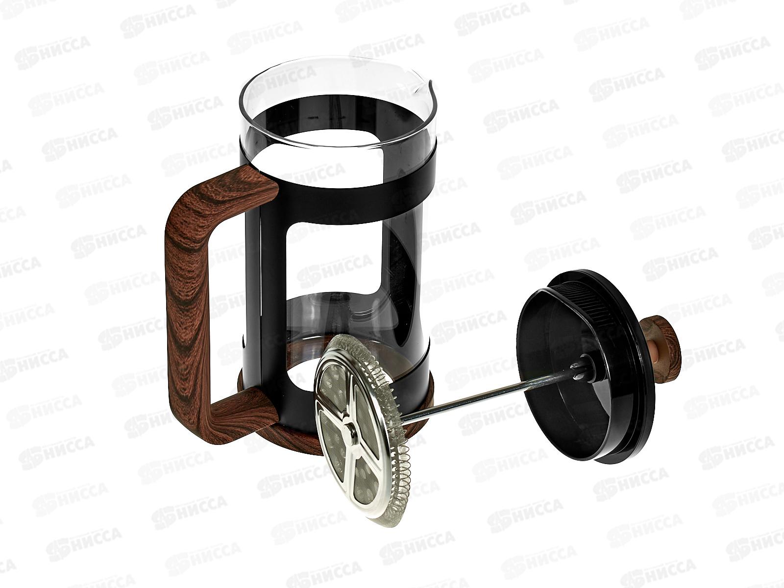 Френч-пресс 0,6л LR06-62-600 боросиликатное стекло система фильтрации