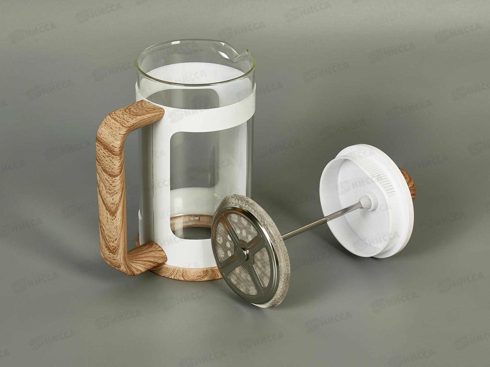 Френч-пресс 0,6л LR06-63-600 боросиликатное стекло система фильтрации