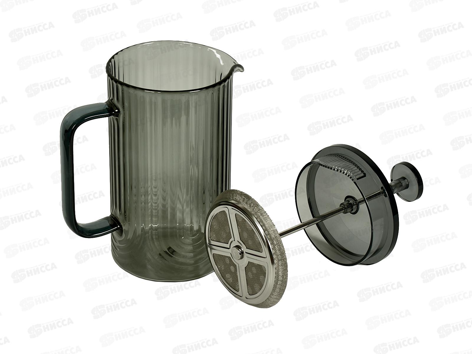 Френч-пресс 0,6л LR06-65-600 боросиликатное стекло система фильтрации