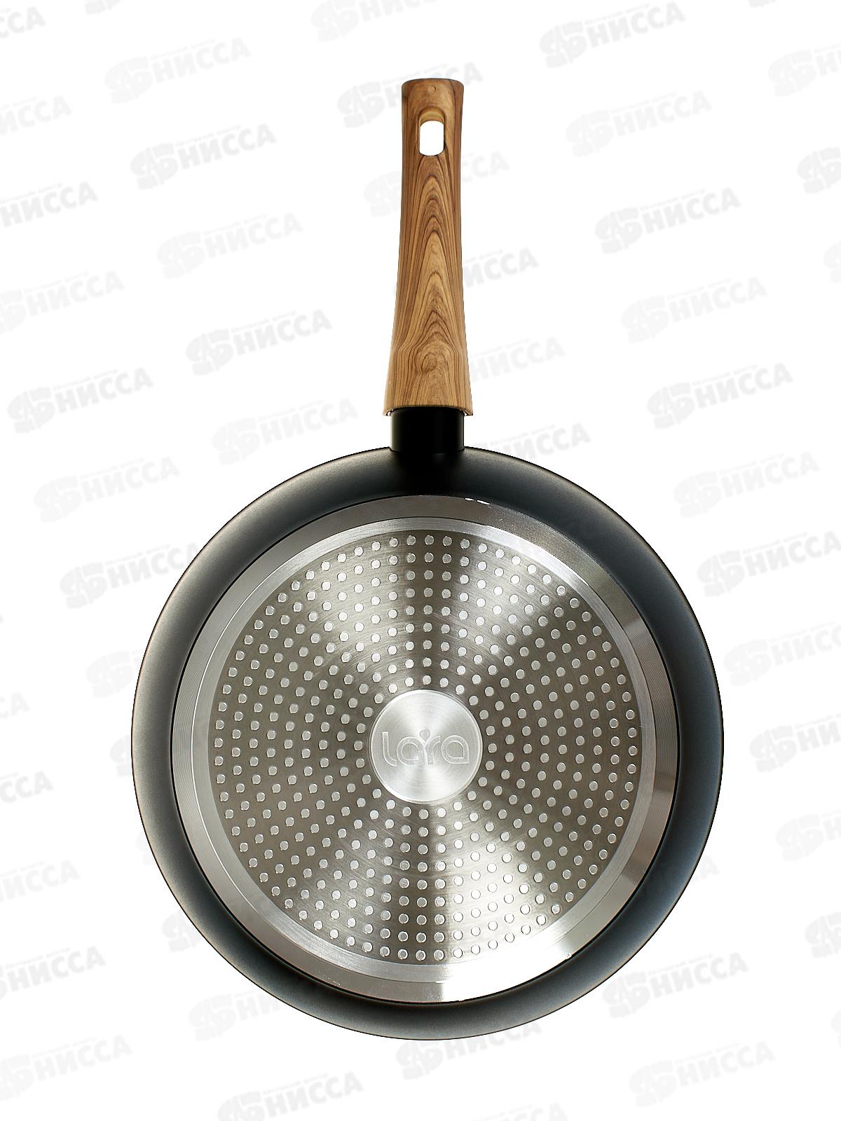 Сковорода Вок Lara Киото LR01-196-28 28*7,2см индукция крыш съем ручка