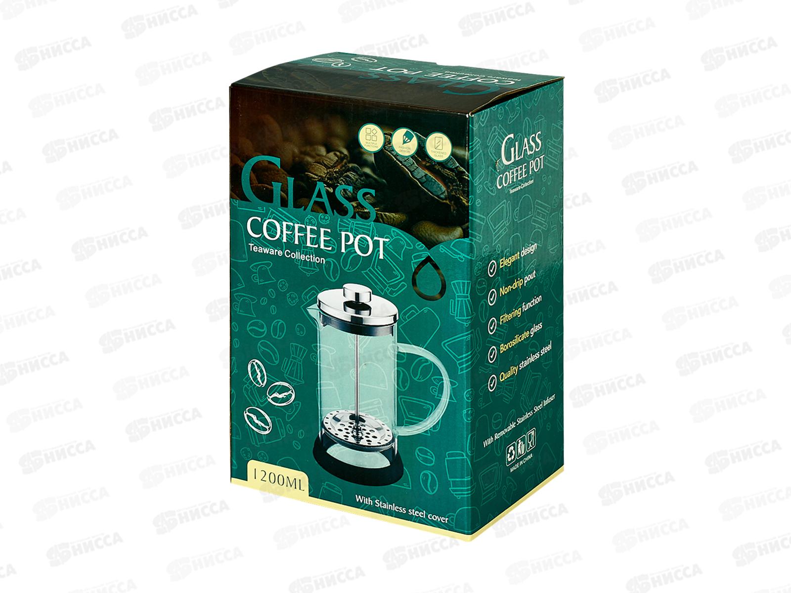 Френч-пресс 1,2л Черный AST-006-FY-1200A *48