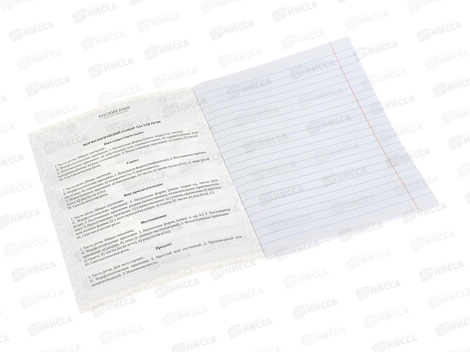 Тетрадь 48л линия ПП &quotНа уроке&quot Русския язык, 48-2379 софт-тач *10/80