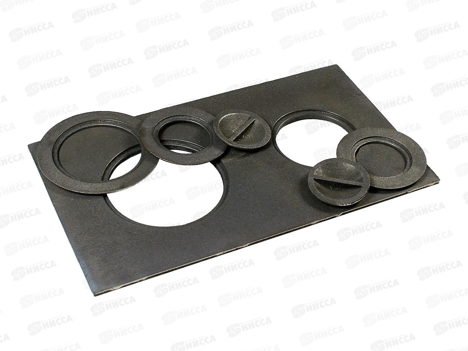 Плита цельная 2-х конфор.710*410*20мм с ребрами ПЦ2-3 Иркутск