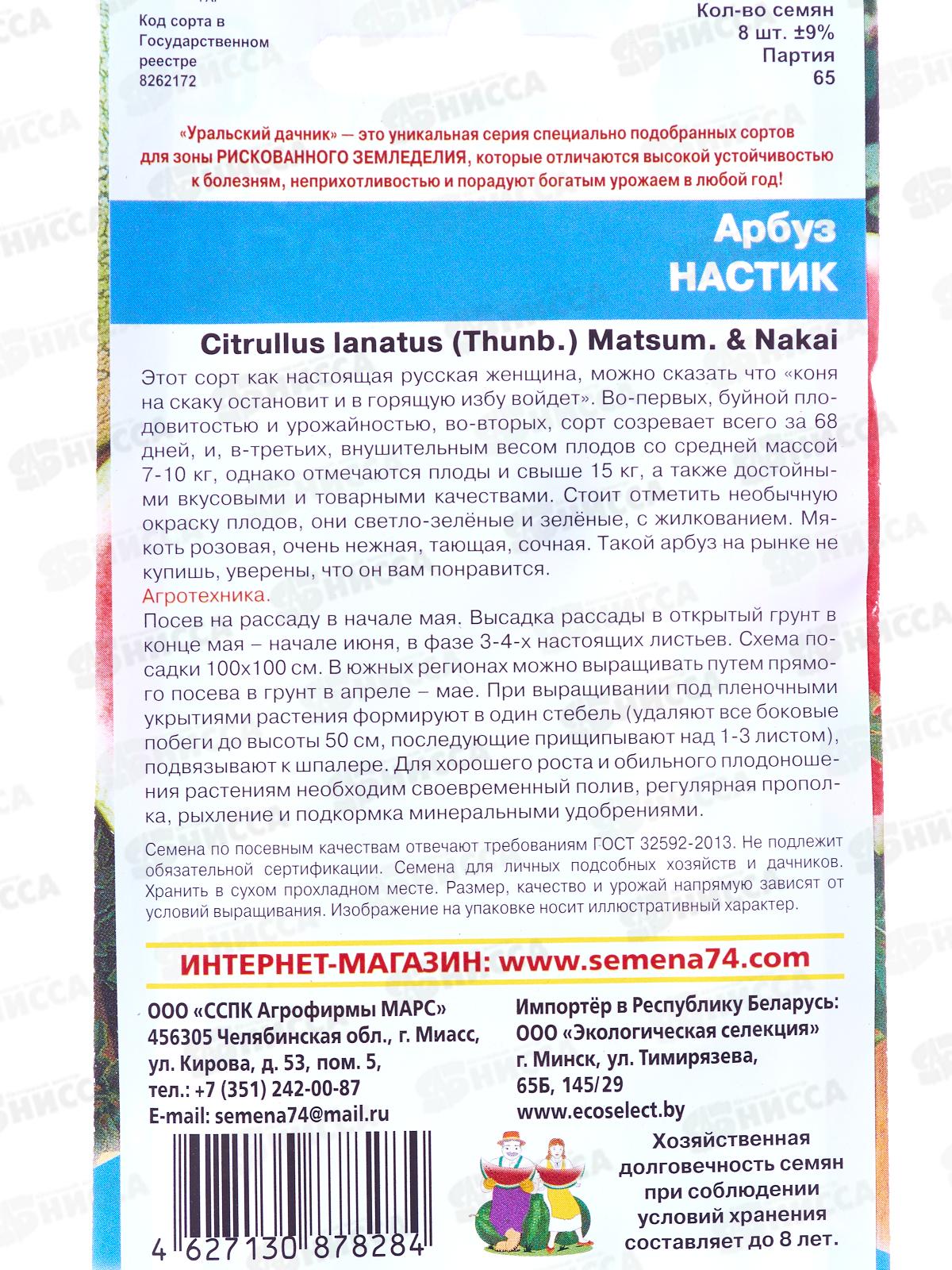 Арбуз Настик Евро *10 УрД!!!