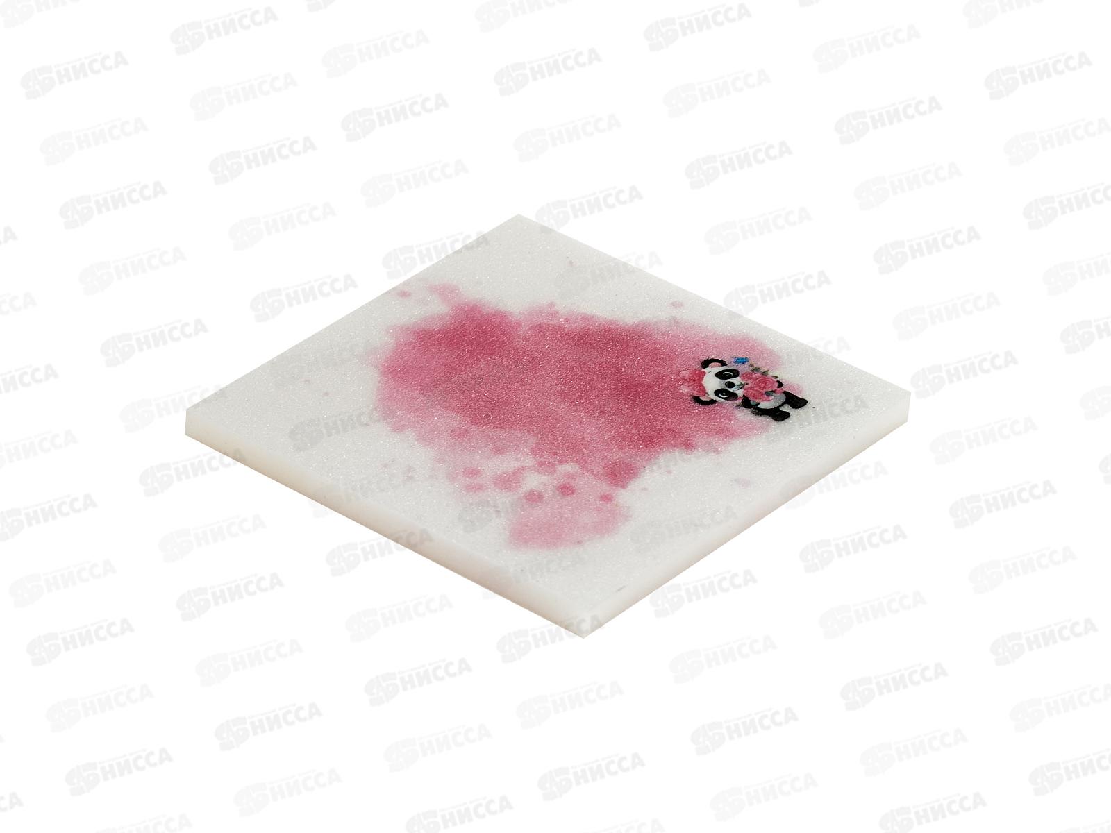 Стикеры для заметок пластик перламутр 73*73мм 50л Пандочка NO:8898