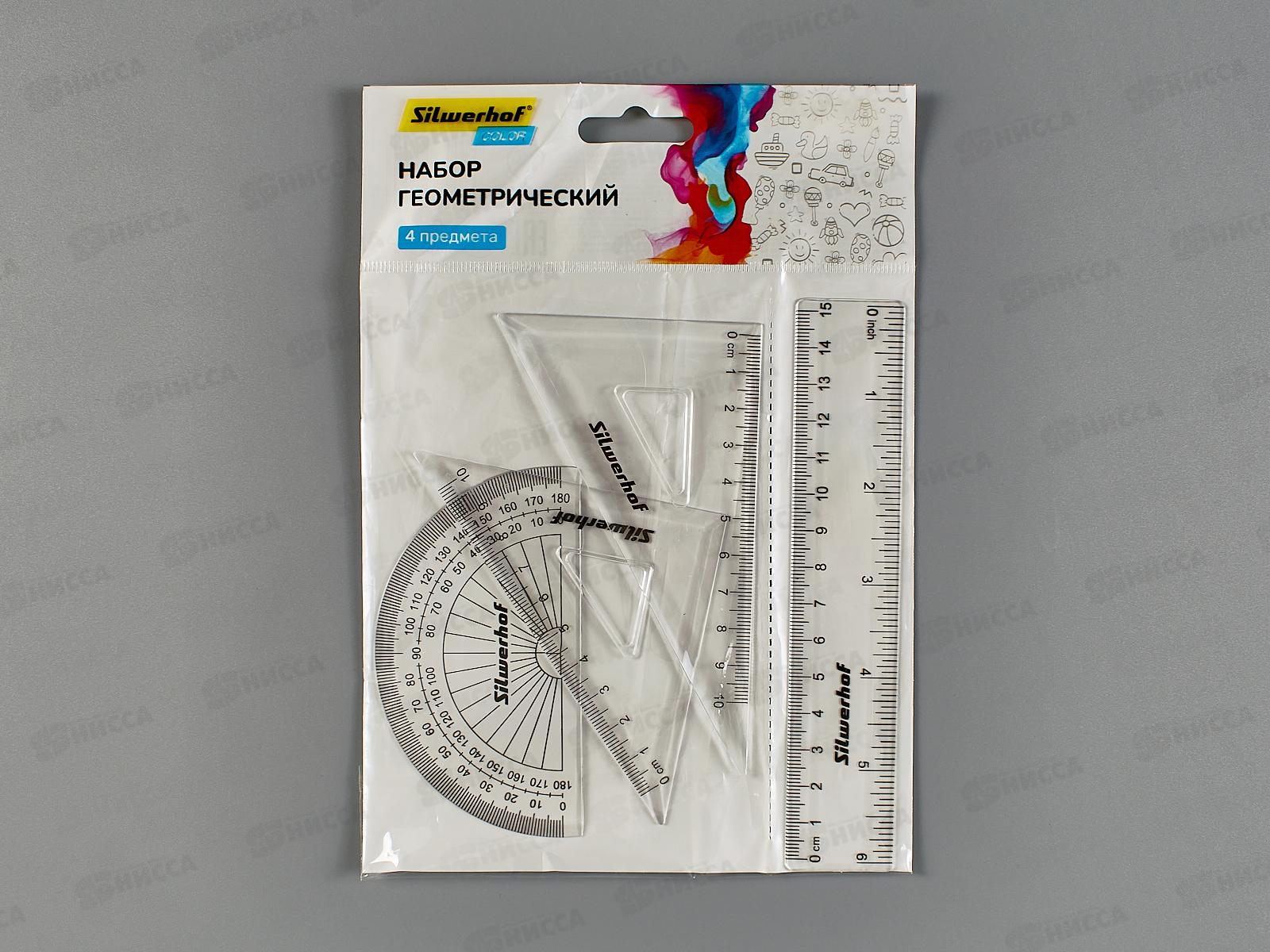 Набор черт. Silwerhof Color прозр.пласт 2060551*12