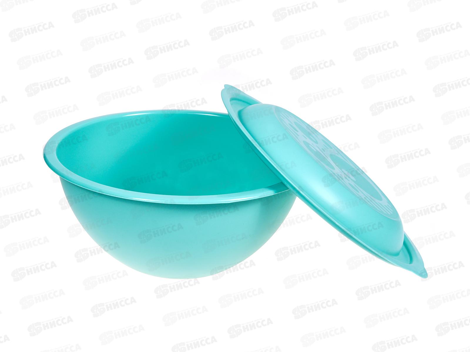 Миска-салатница 3л мятная с крышк  С46МЯТН