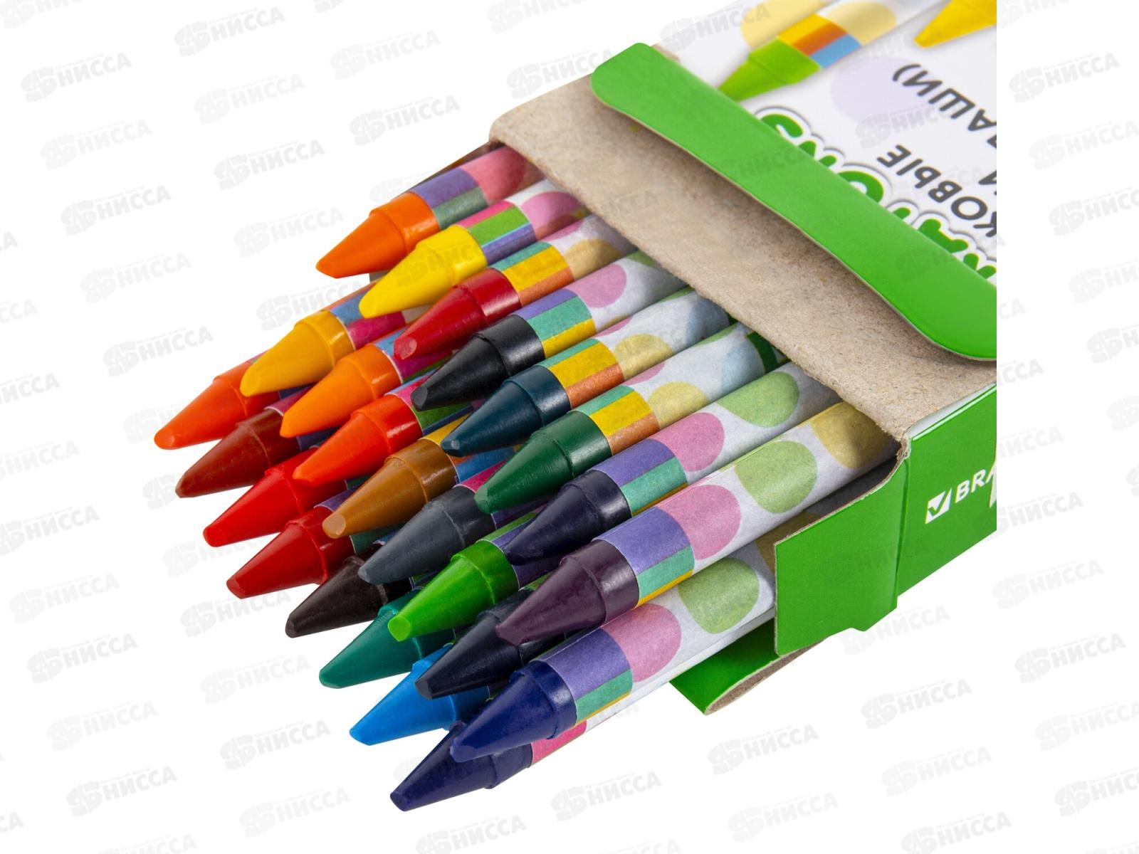 Мелки воск. Brauberg Kids 24цв., 271697 *12