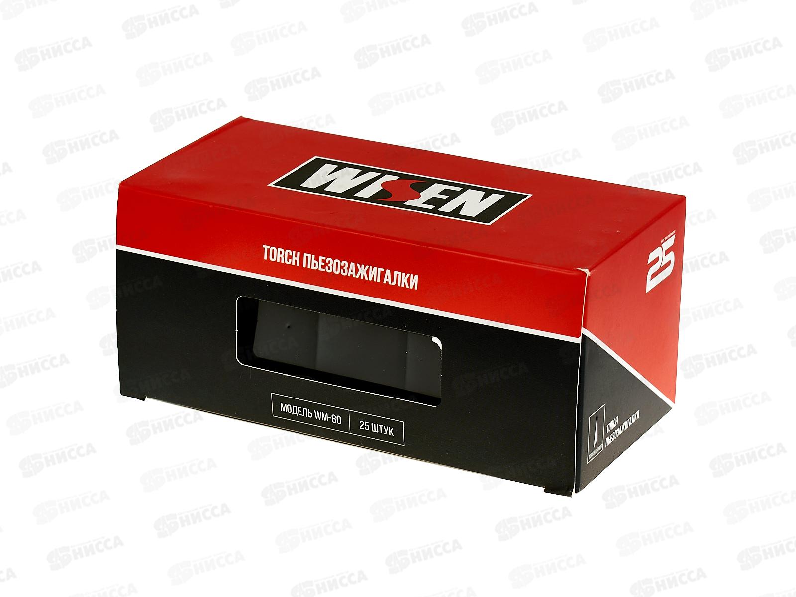 Зажигалка Wisen WМ-80 TORCH SLIDER BLACK *25  18615