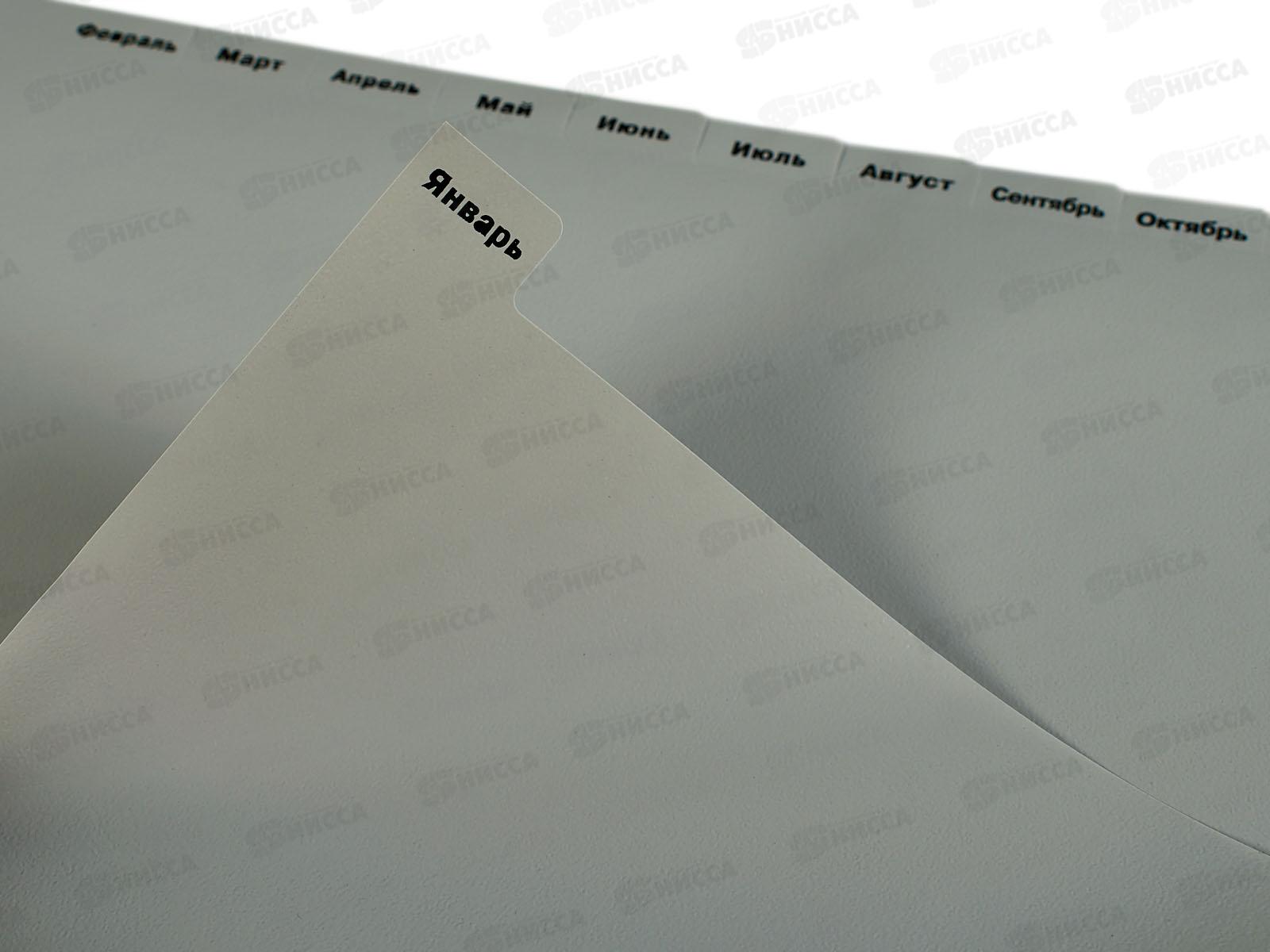 Разделитель лист. EK А4, 12лист. Январь-Декабрь  55902 *10