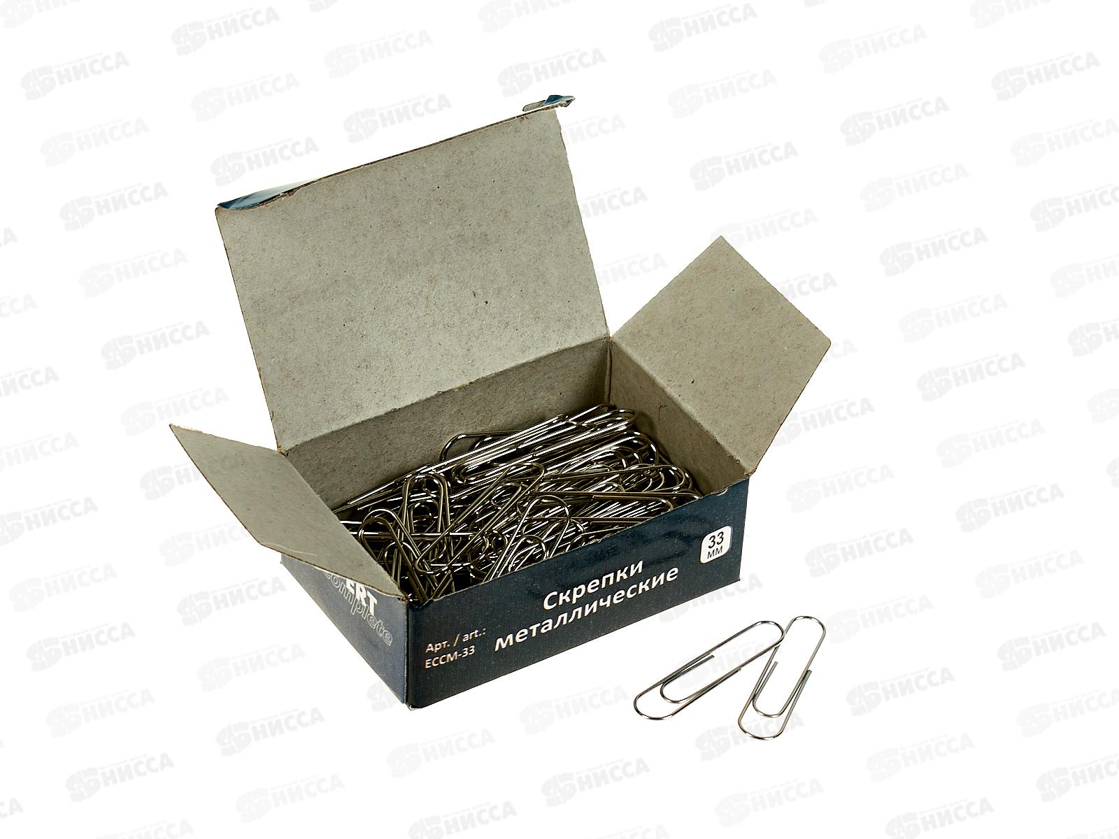 Скрепки EXPERT Complete,никель,33мм 100шт, ECCM-33 *10/500