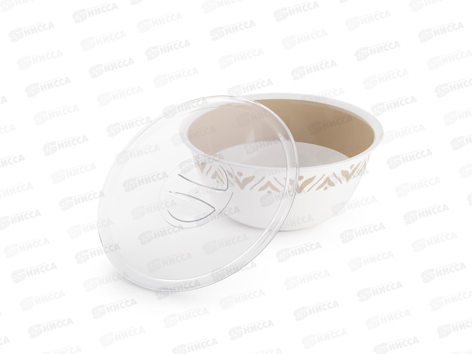 Чаша &quotЭстетика&quot 3,5л с/кр Бело-бежевый М8739 *12