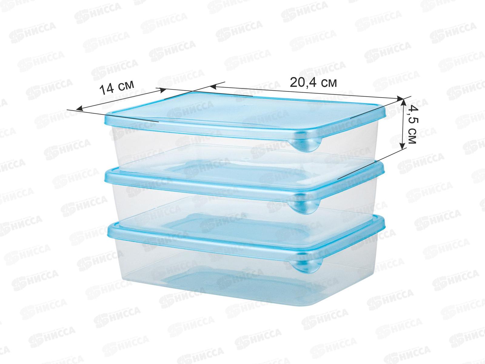 Контейнер 0,9л д/заморозки Sugar&Spice 3шт голубой SE102812044