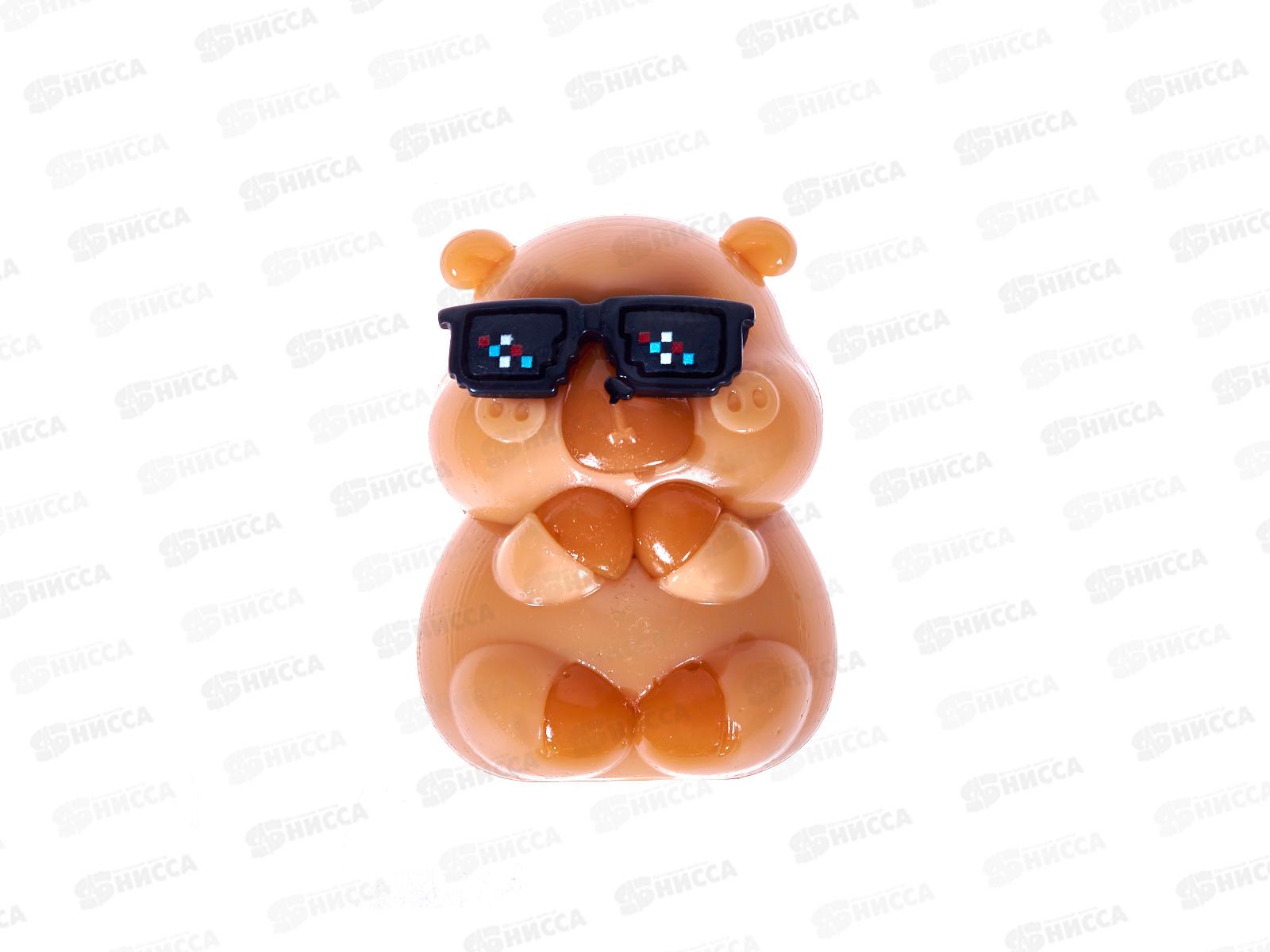 Антистресс-мялка ПГС 7*5см липуля Капибарка-модник Р2568-9 *12