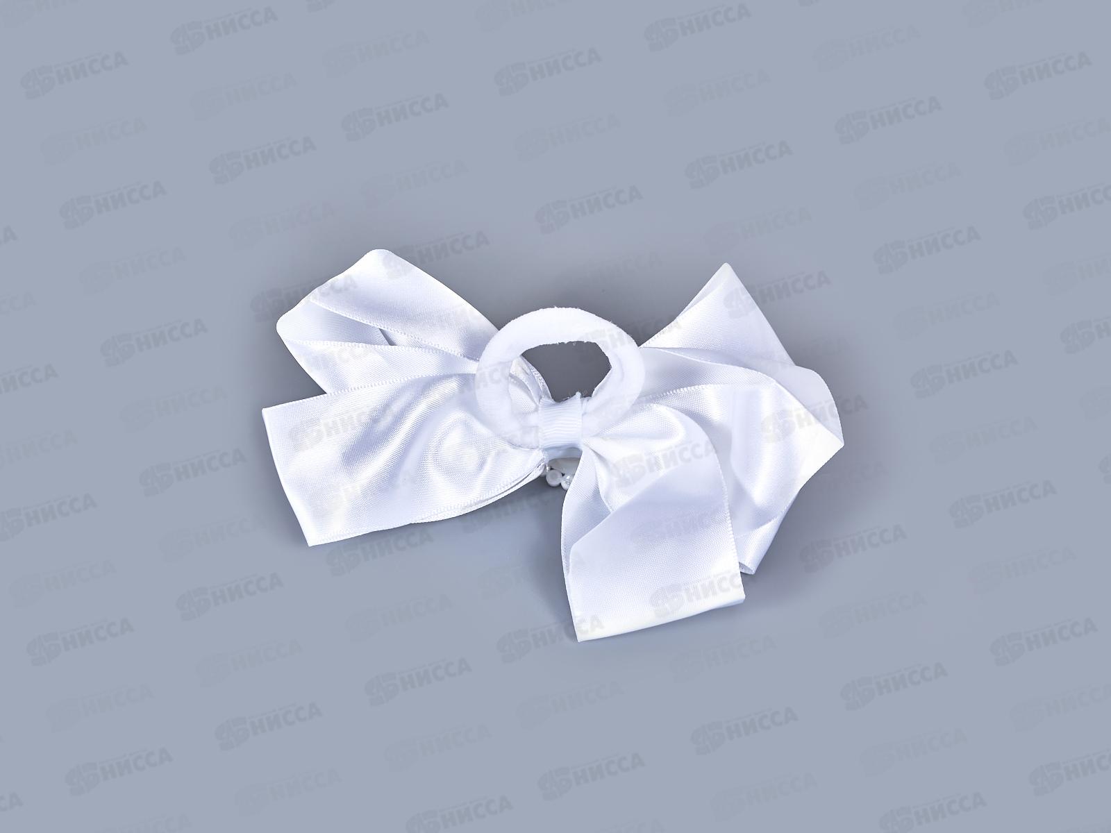 Резинка  д/в &quotШкольница&quot бант двойной атлас цветок 12см 4098513