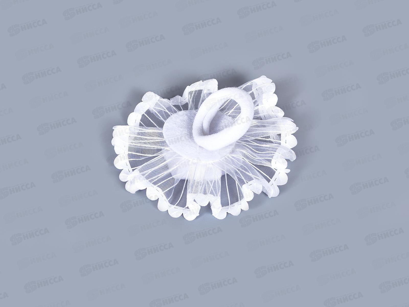 Резинка  д/в &quotШкольница&quot бант лучики 6см белый 7915736