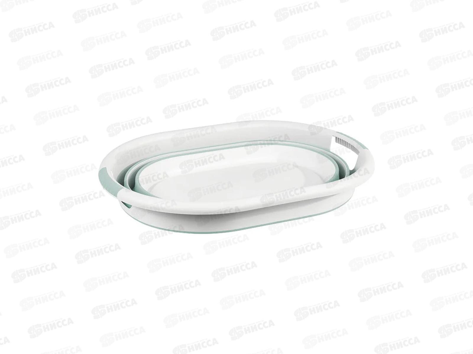 Таз 38л ФЛЕКС овал складной Морская волна М2515 *5