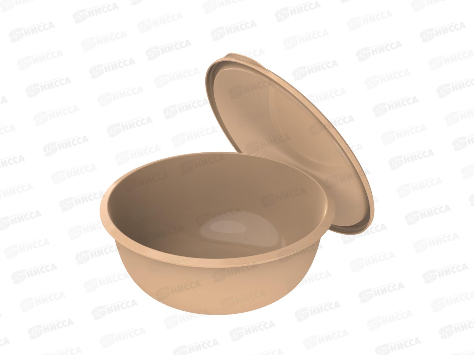 Миска 2,3л с крышкой &quotШарм&quot (какао) АП 580  *30