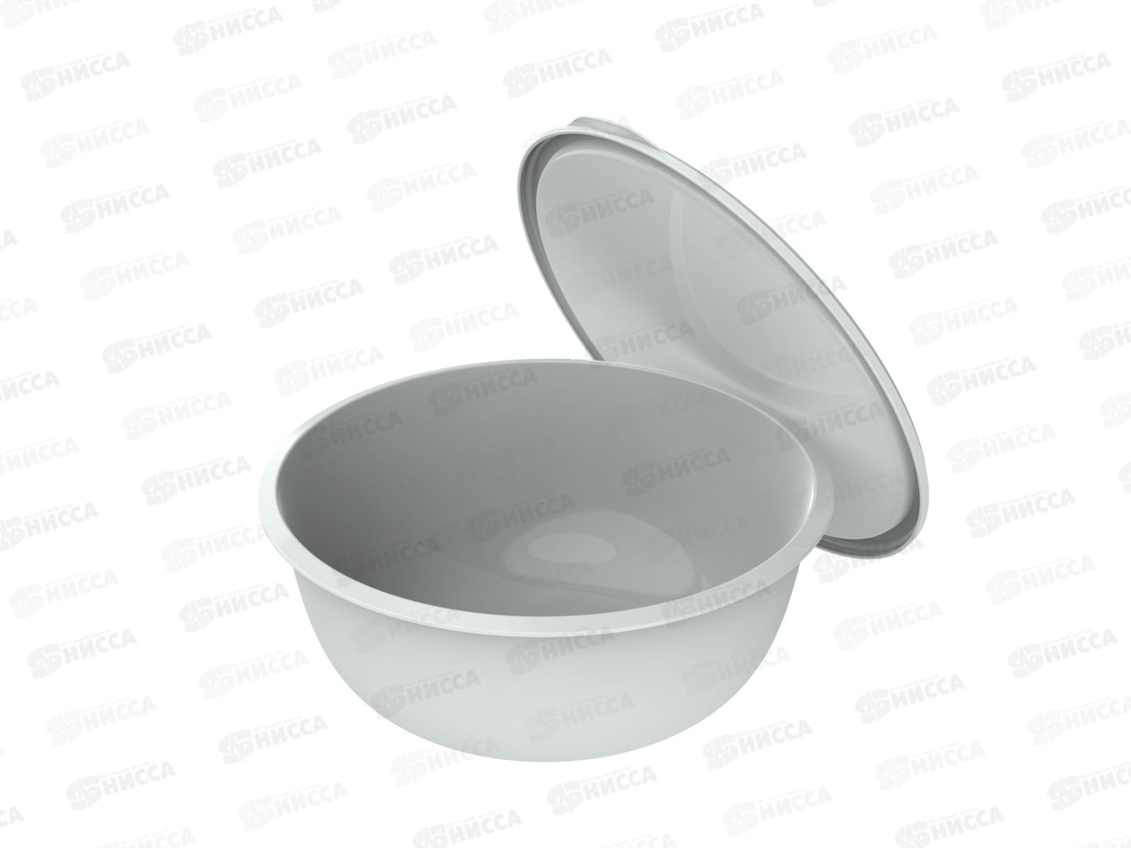 Миска 3,7л с крышкой &quotШарм&quot (серый) АП 577  *60