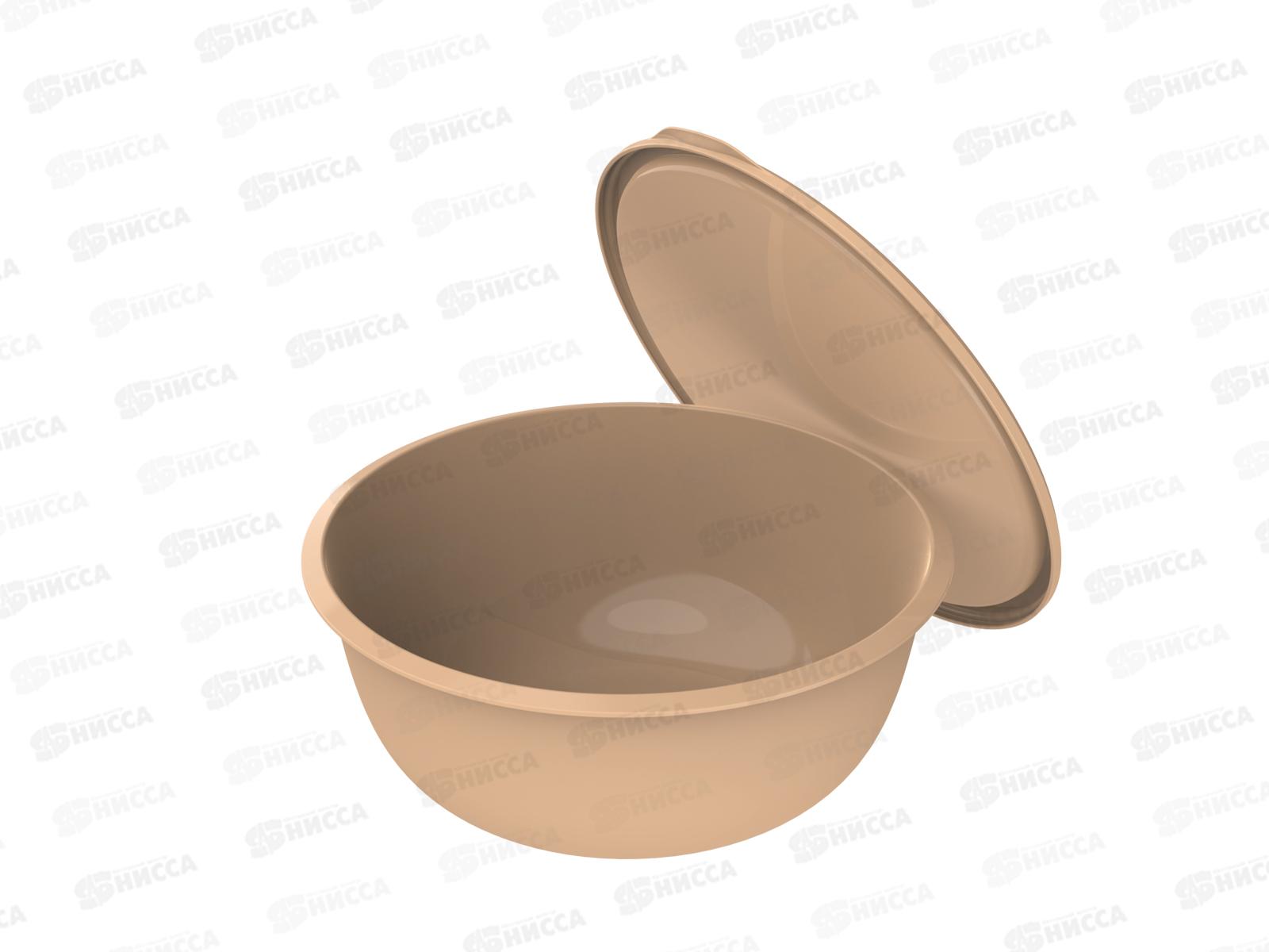 Миска 3,7л с крышкой &quotШарм&quot (какао) АП 581  *60