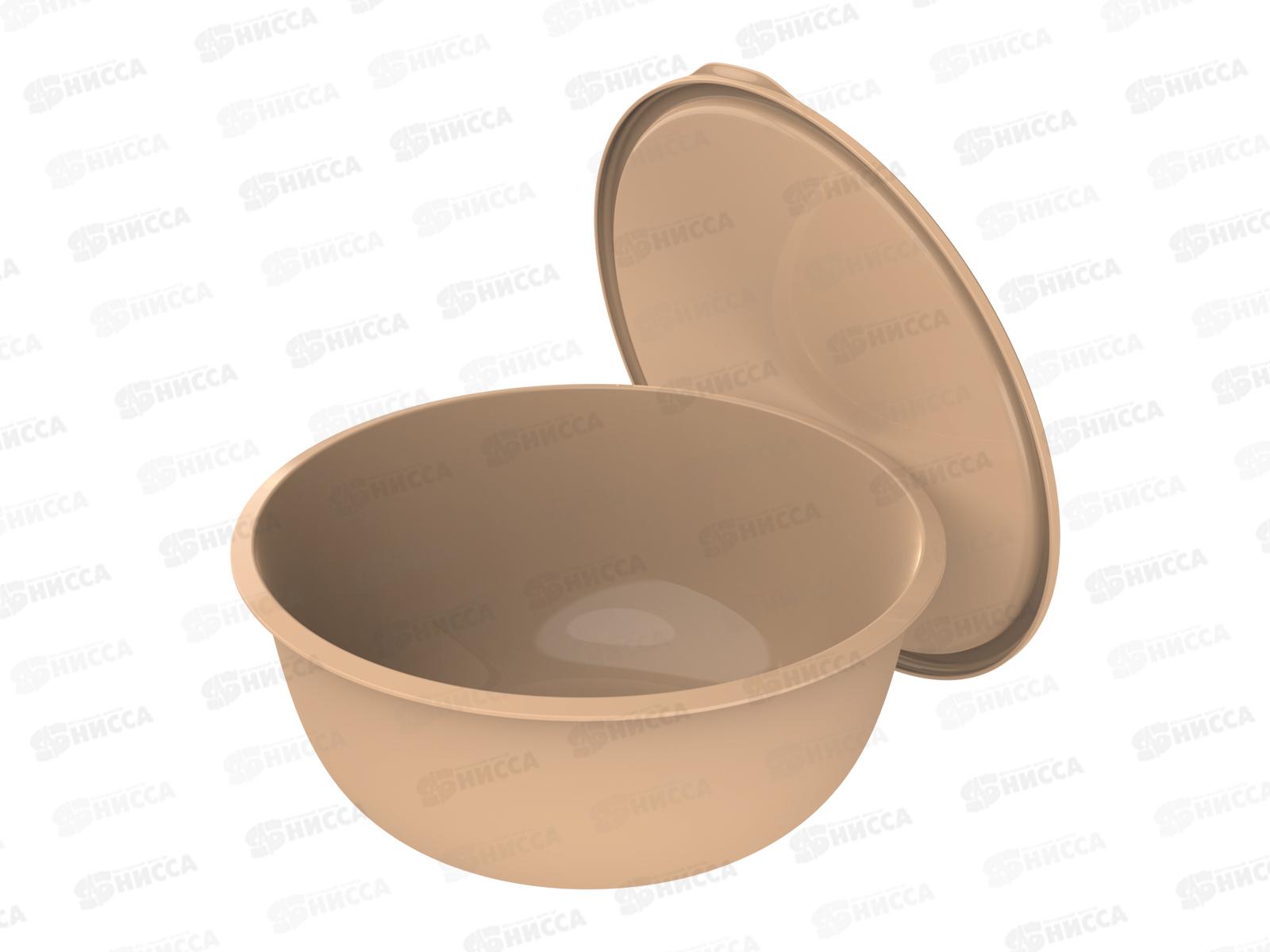 Миска 5,6л с крышкой &quotШарм&quot (какао) АП 582  *50