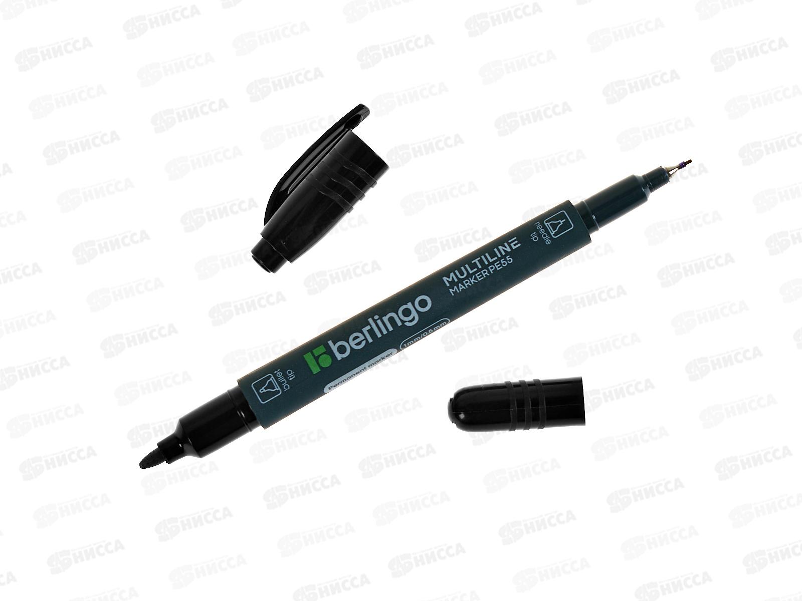 Маркер Berlingo РЕ55 Multiline,черн. 05-1мм *10