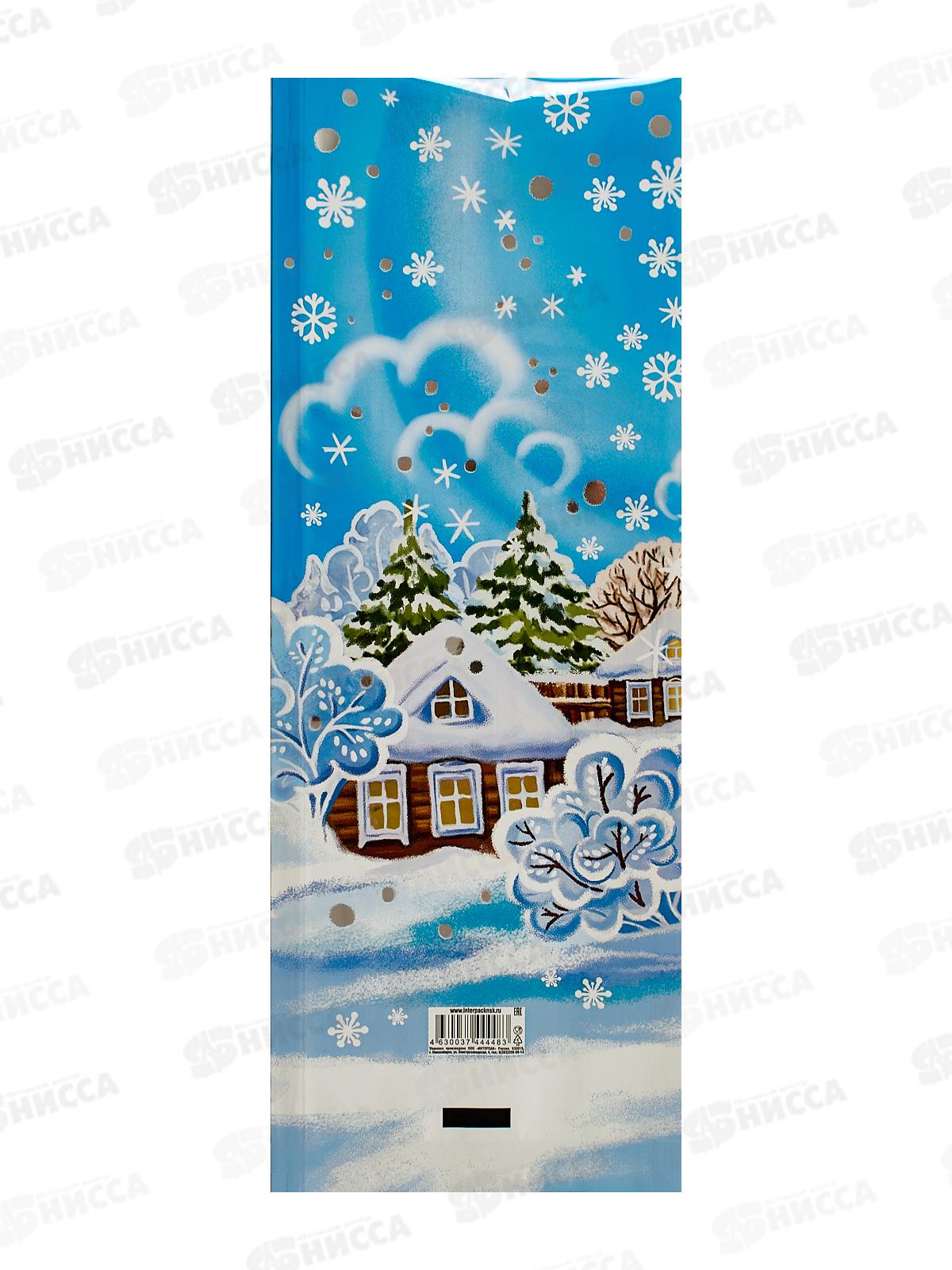 Пакет подарочный (16+2*4)*42/60 мкм Пушистый хвостик непрозр 50/500