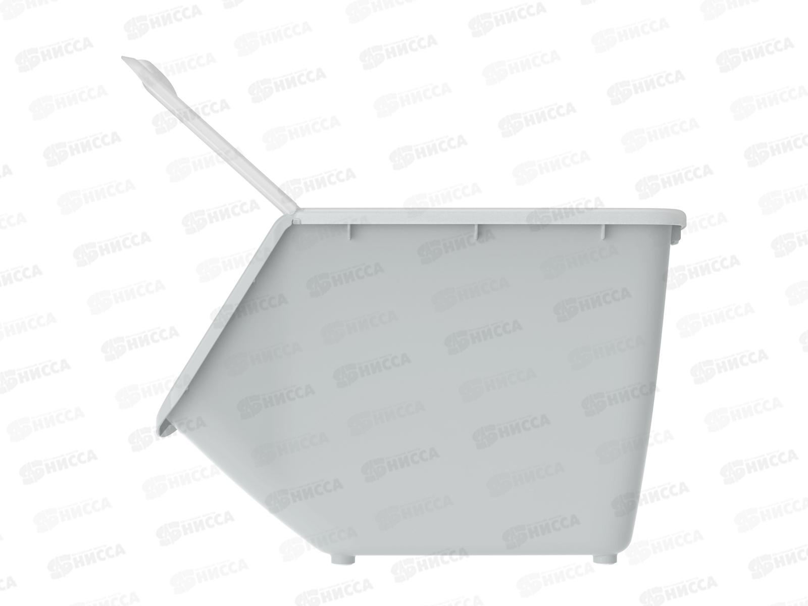 Контейнер универс. с крышкой 10,5л серый, АП 771 (337х238х217мм)