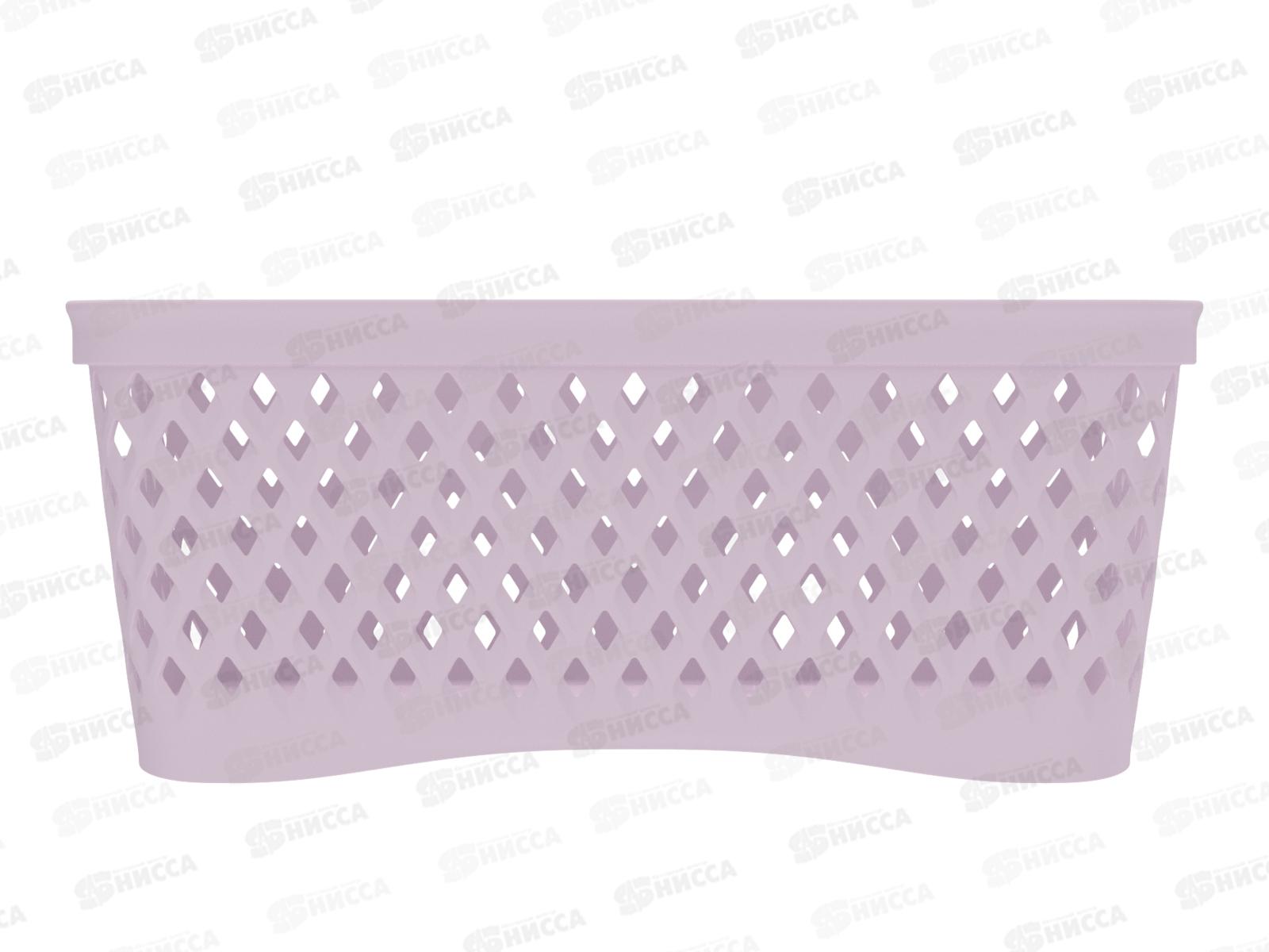 Корзинка &quotРомбики&quot S пепел розы, АП 462  (250х180х105мм)