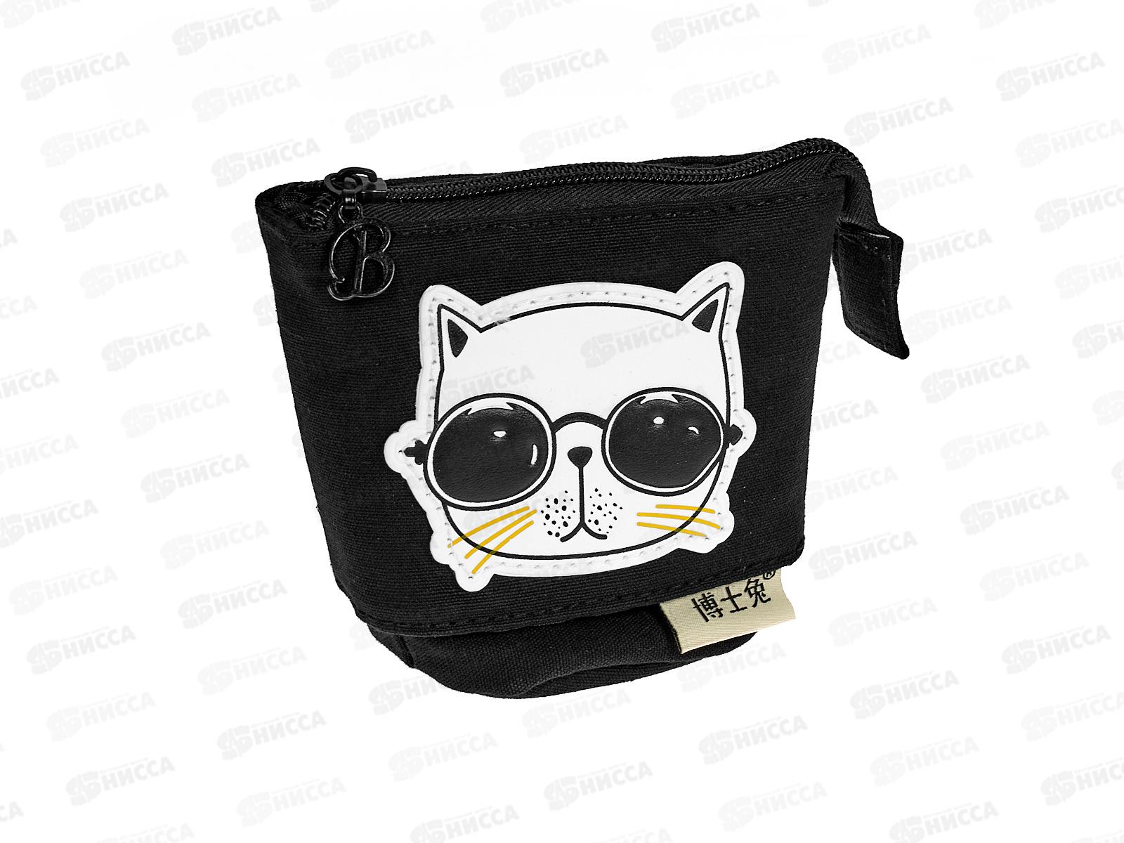 Пенал-тубус Alingar Cat черный AL11162