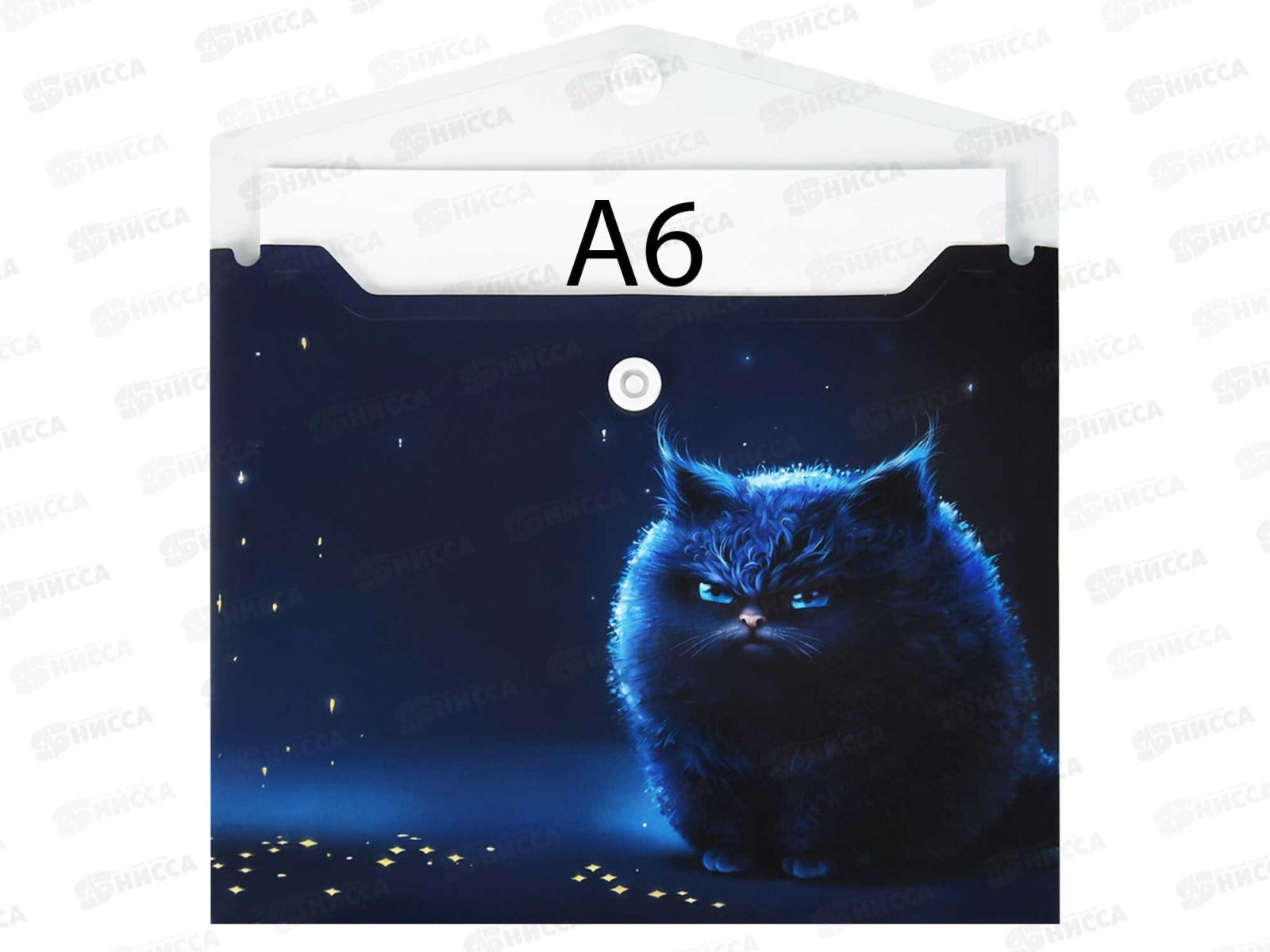 Папка д/документов ФЕН 17*14, Ночное облако, с кноп., 69033 *12