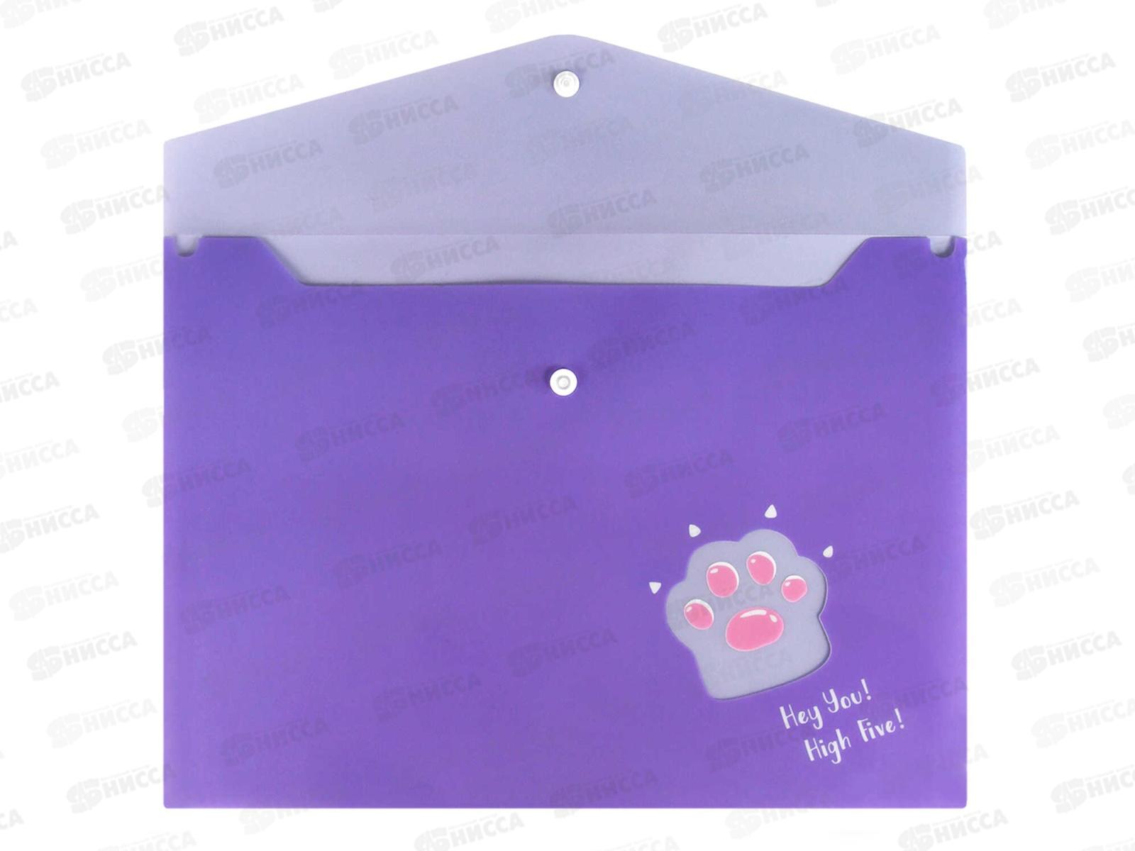 Папка д/тетр. ФЕН А4 Кошачья лапка 1 отд. 69050 *12