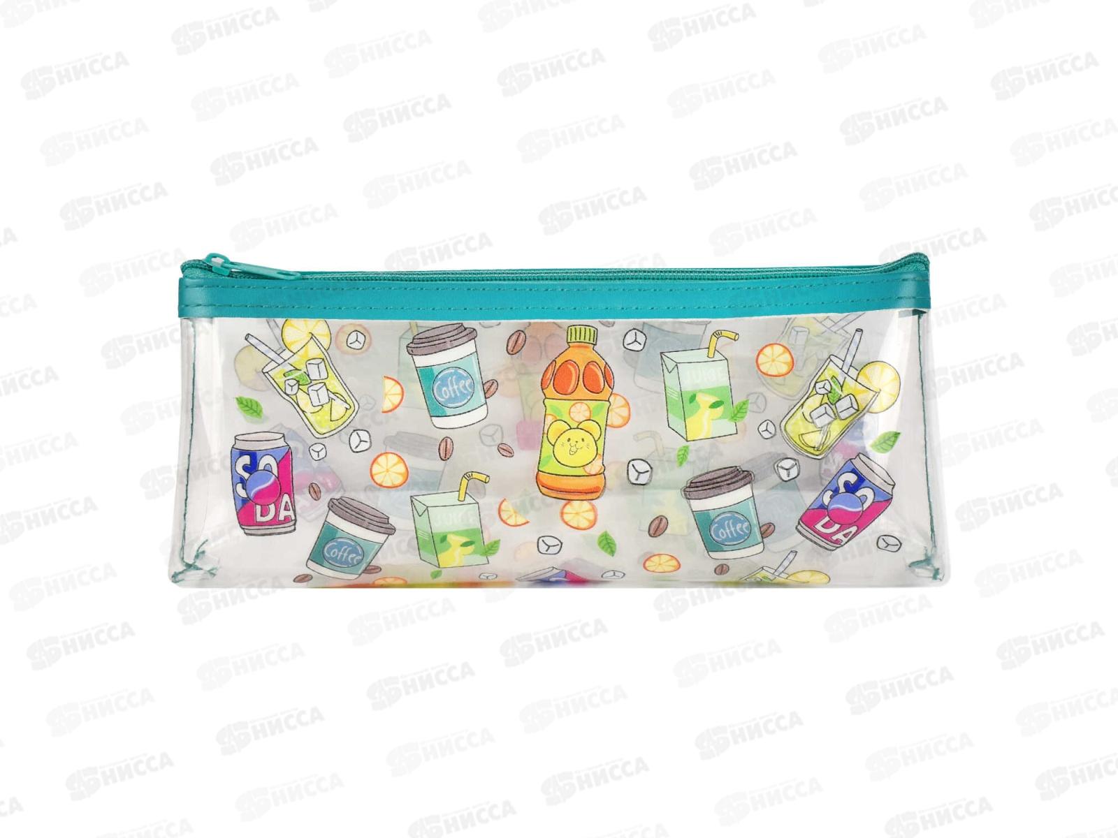 Пенал ФЕН Напитки, 21*9*3,5см 65734 *12