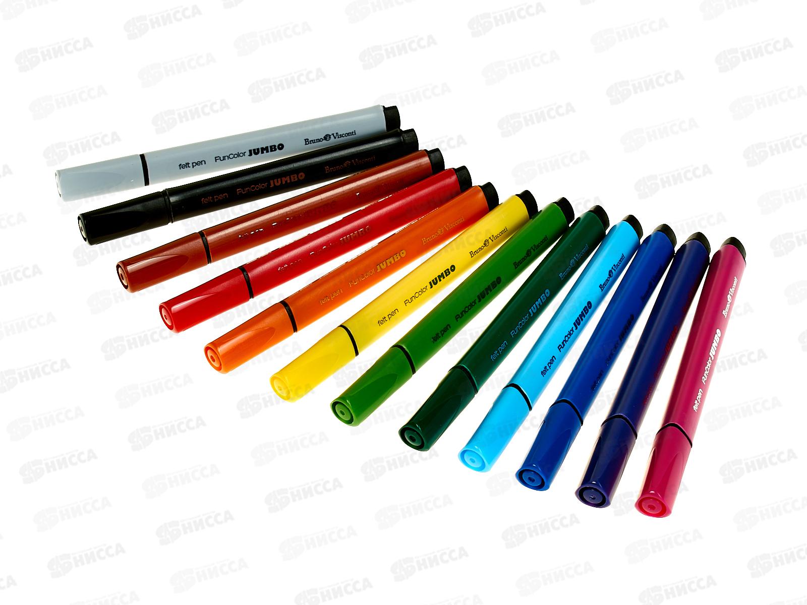 Фломастеры 12цв. АЛЬТ Funcolor Jumbo, пласт. пенал,32-0041*24
