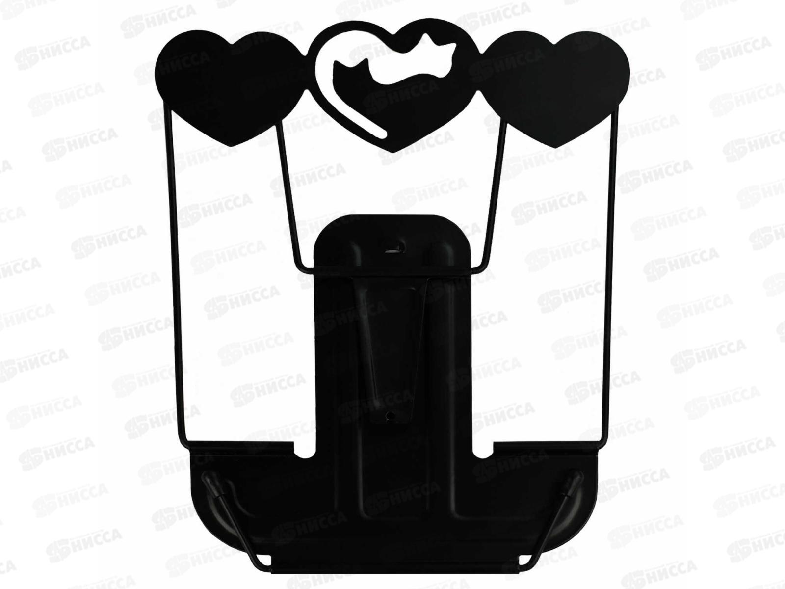 Подставка д/книг ФЕН Коты и сердечки. Черный, 69618 *10