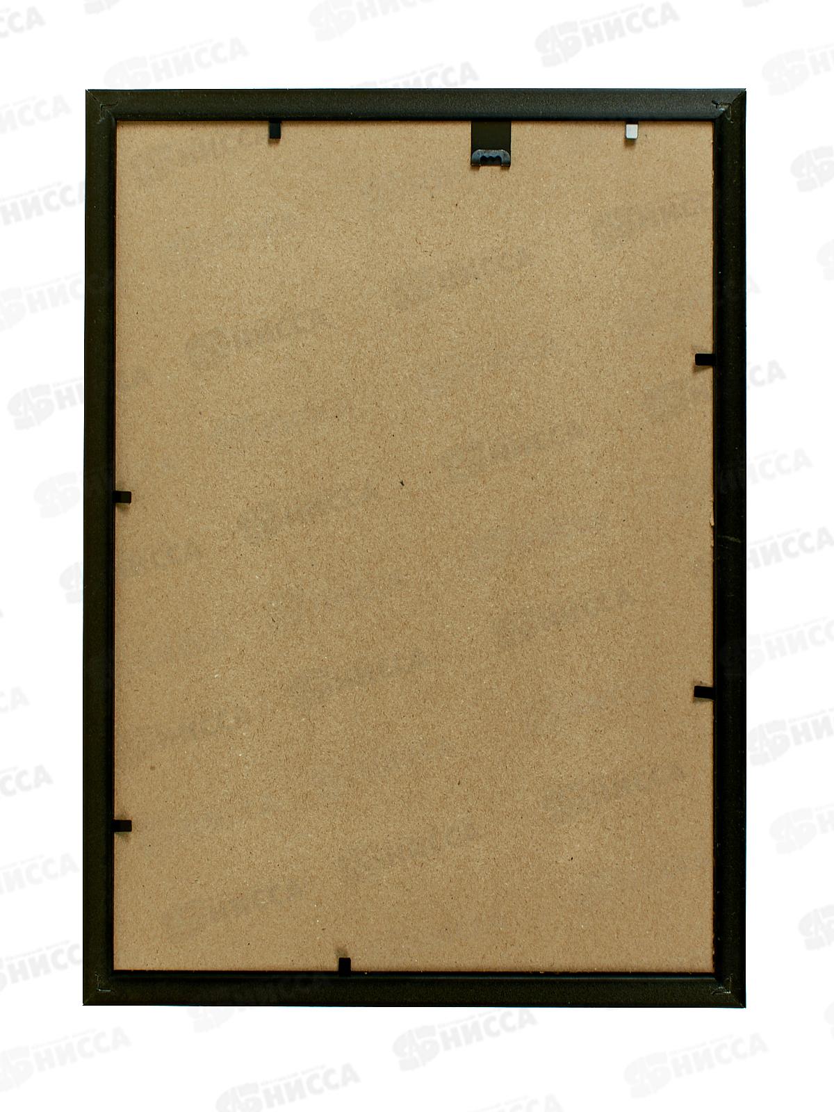 Фоторамка 21*30 ПОЛИНОМ пластик, Камышок,чер. золото, 106КЧ-РП2130*50