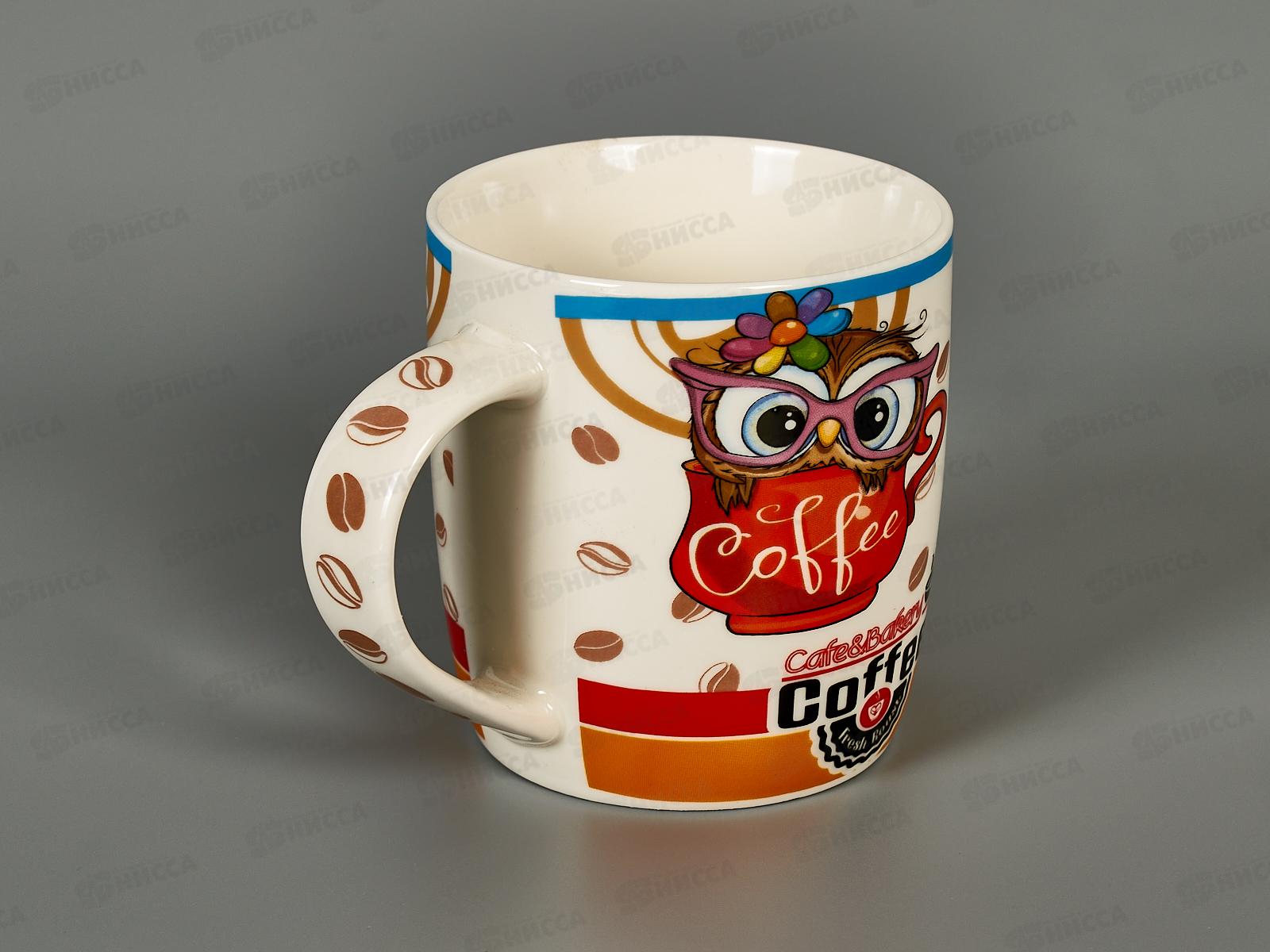 Кружка 5708 330мл Owl coffee микс 4диз 238826
