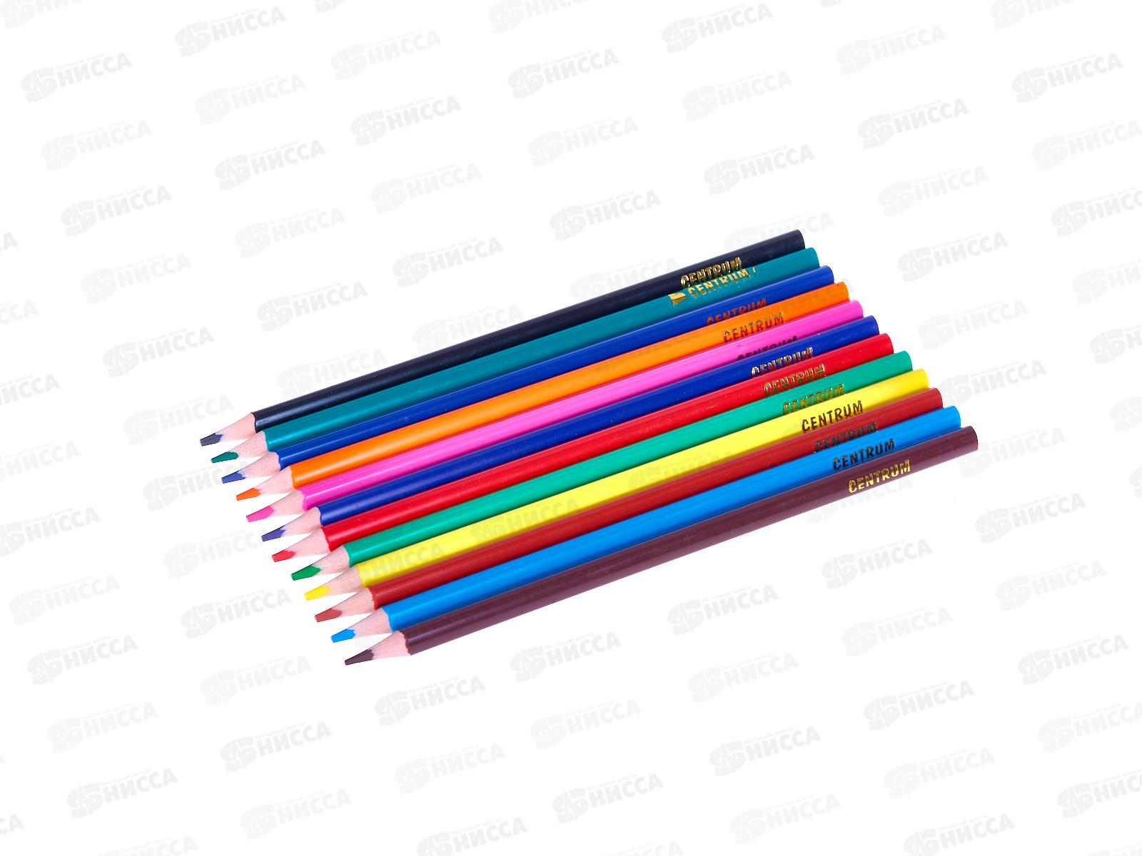 Карандаши 12цв CENTRUM Школа магии, длин 177 мм., пл., 77209 *12/144