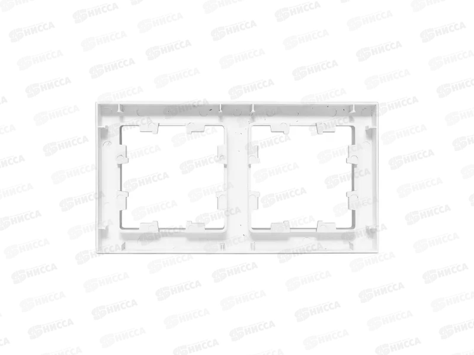 Рамка на 2 поста EKF алюминий, пластик Эпика