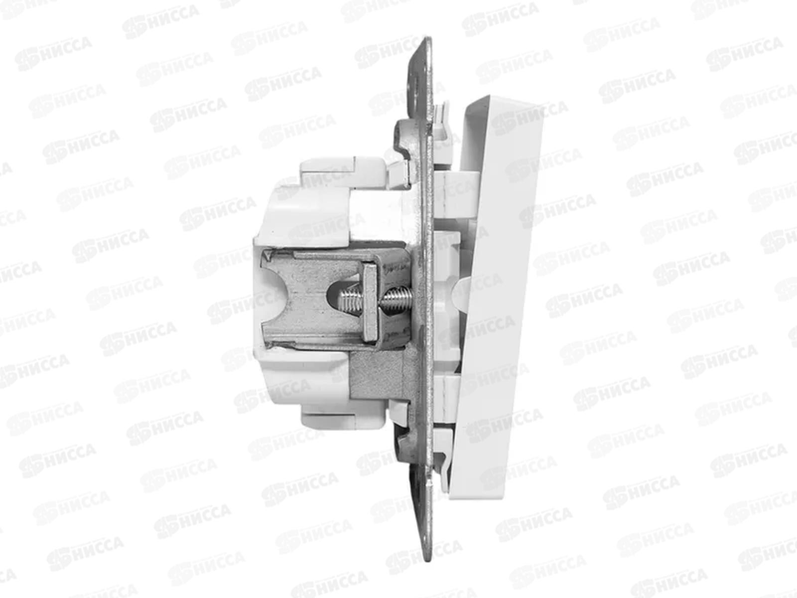 Выключатель (механизм) одноклавишный, белый Эпика EKF