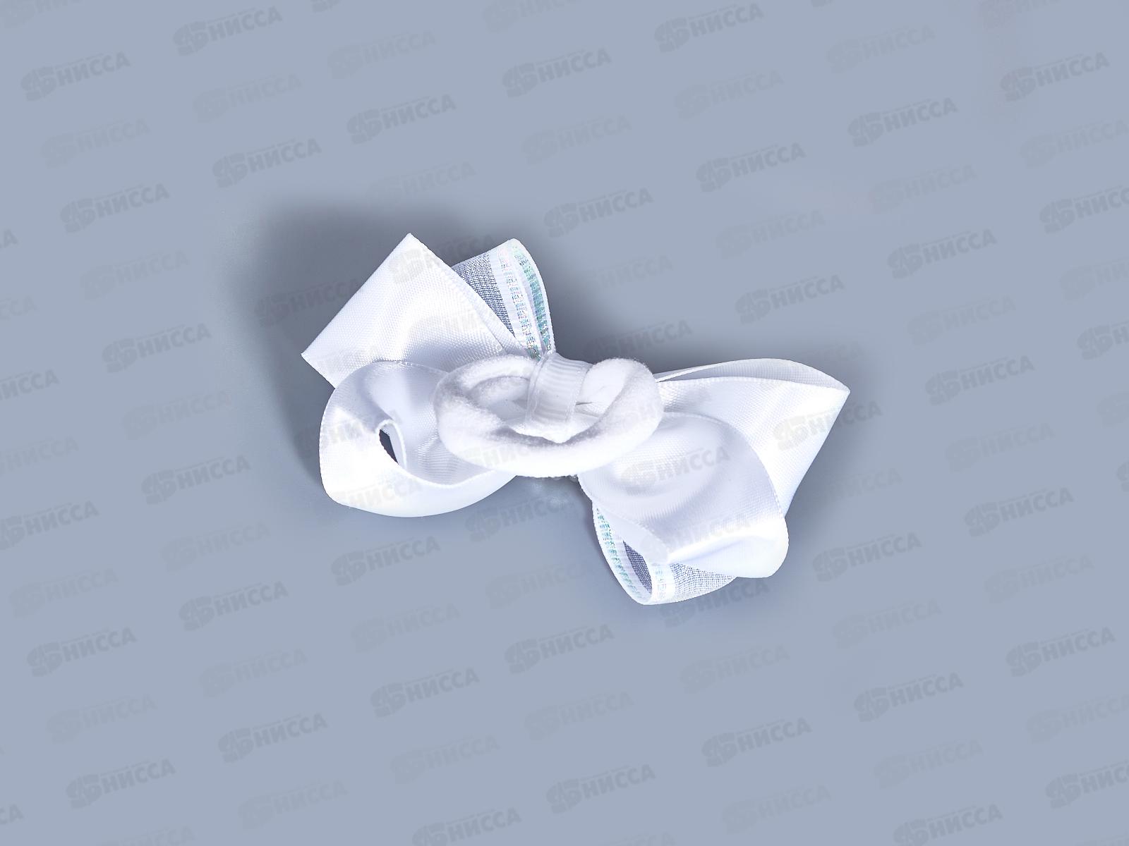 Бант шелк капрон стразы люрекс 8см №251