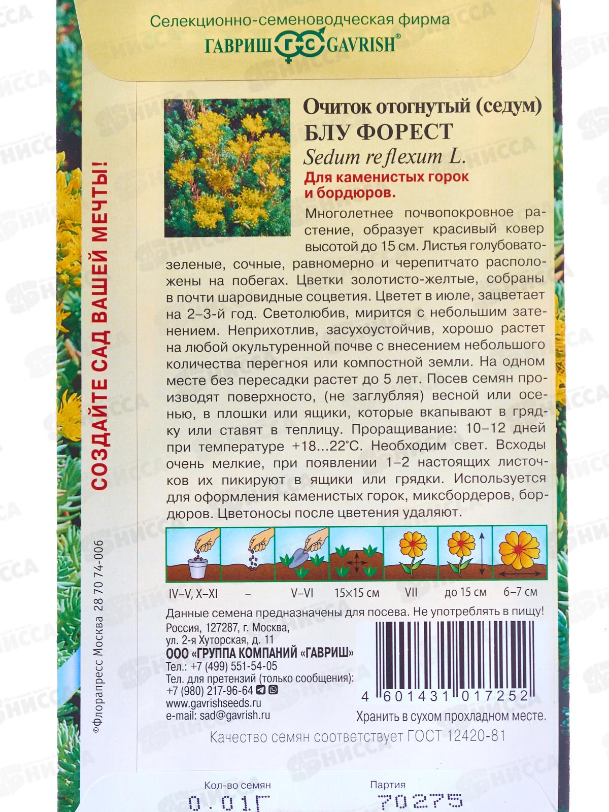 Очиток Блу Форест 0,01г *10 ГШ