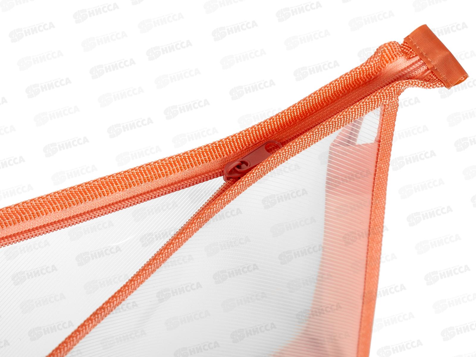 Папка д/тетр. ПЧЕЛКА А4 молн.сверху, персиковая, ПМ-А4-02 *60