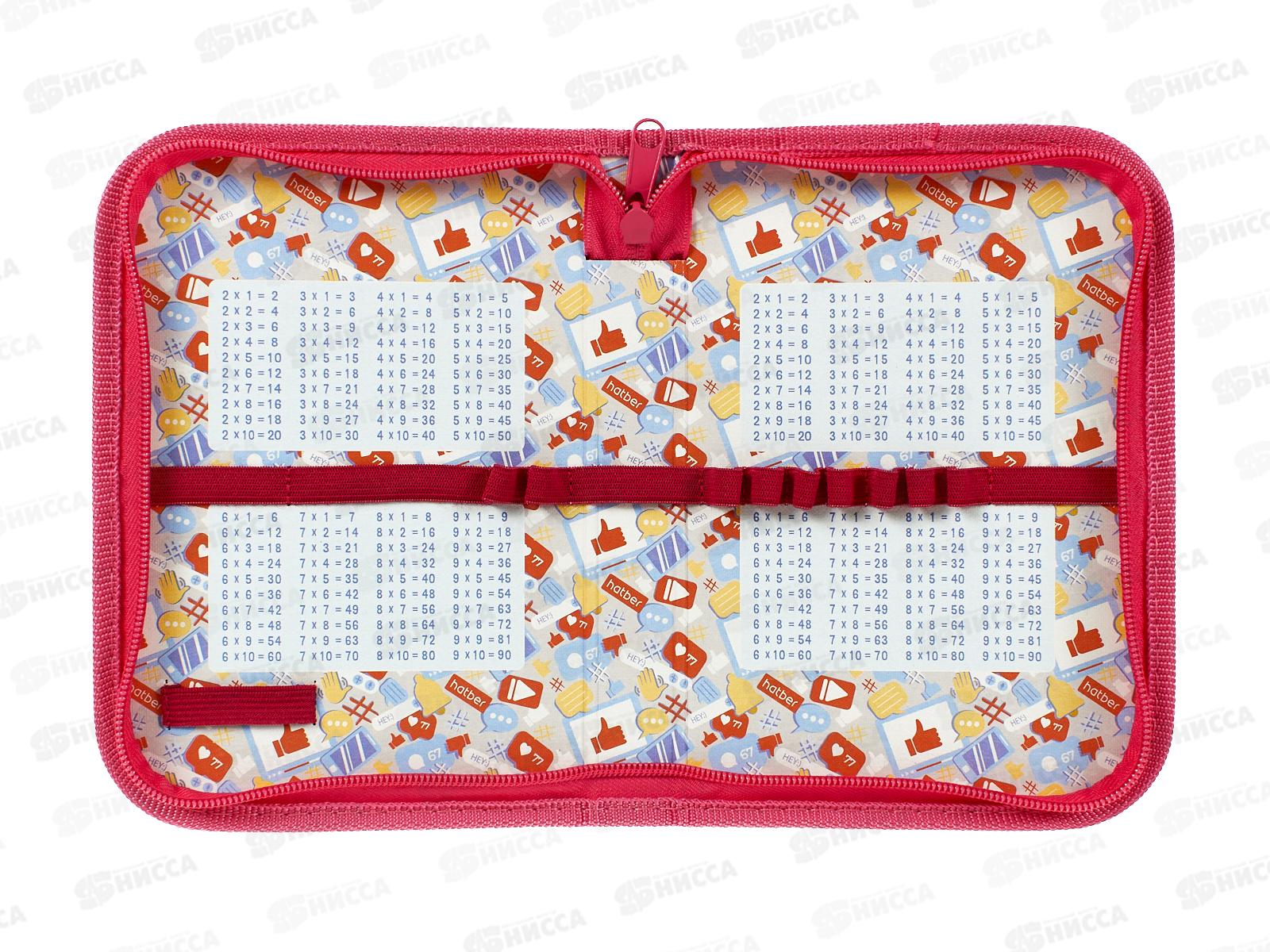 Пенал Hatber 19*13 Плюшевые панды 1 отд, молн.,44050 *12